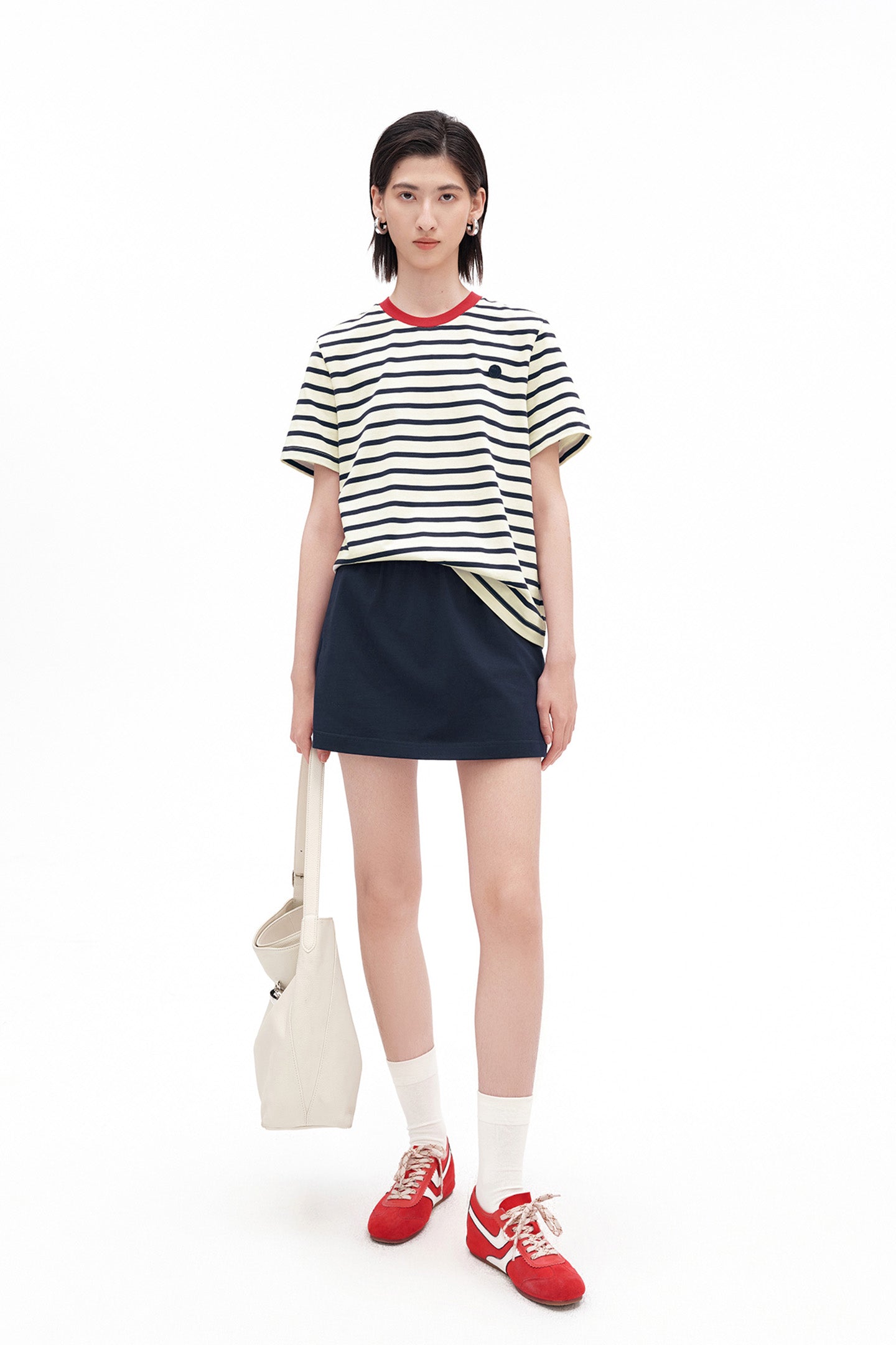 Knitted A-Line Mini Skirt