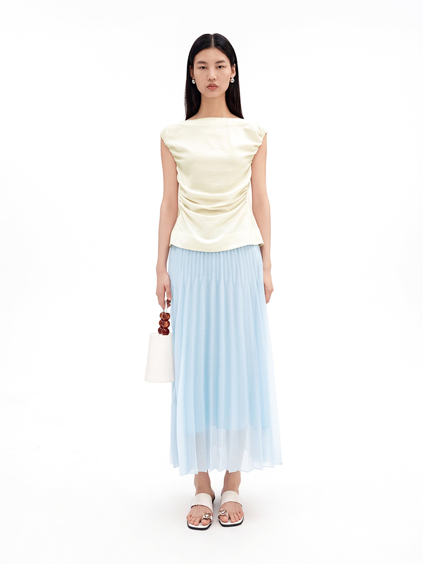 French-Style 3D Pleated Skirt