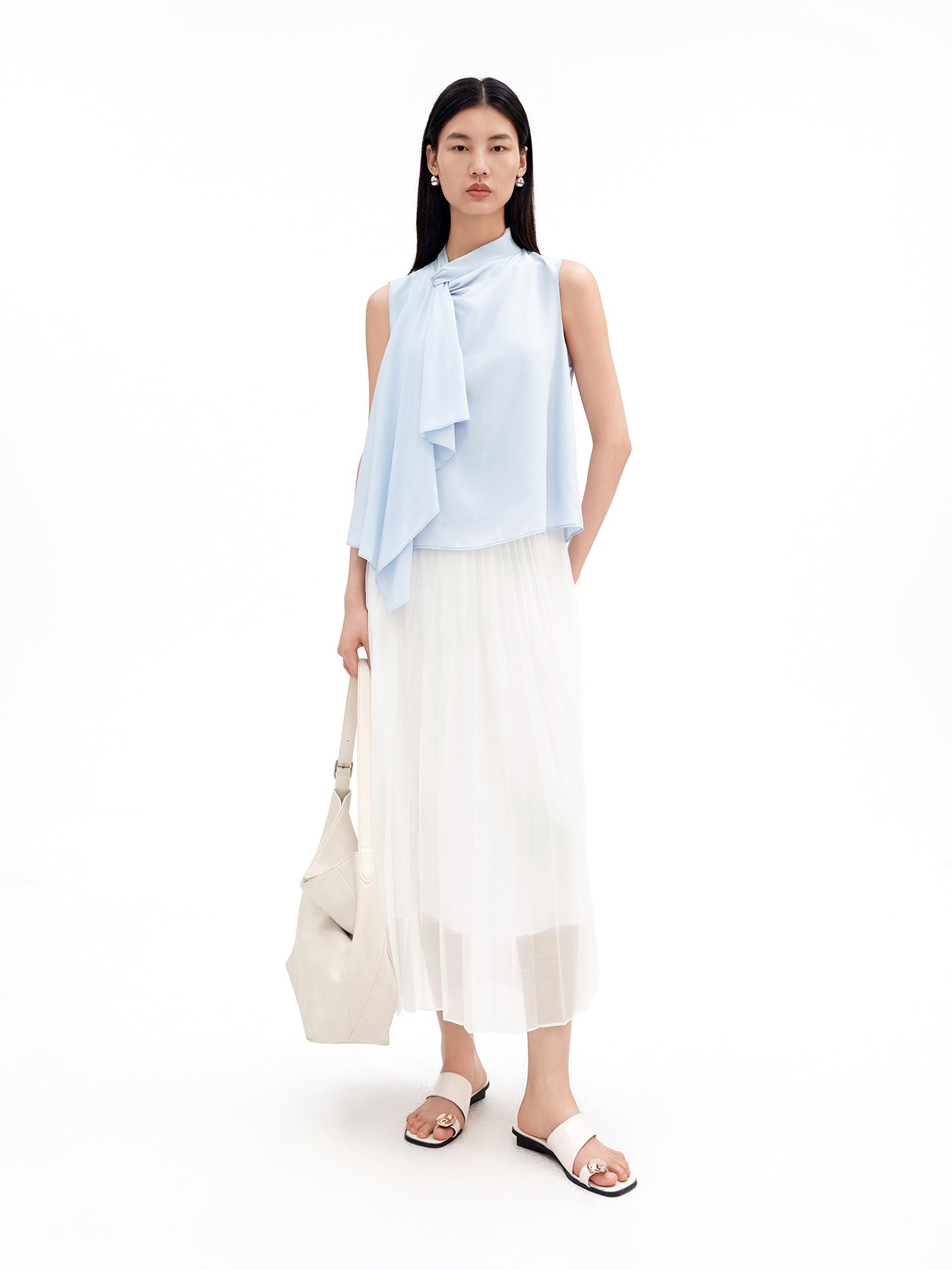 French-Style 3D Pleated Skirt