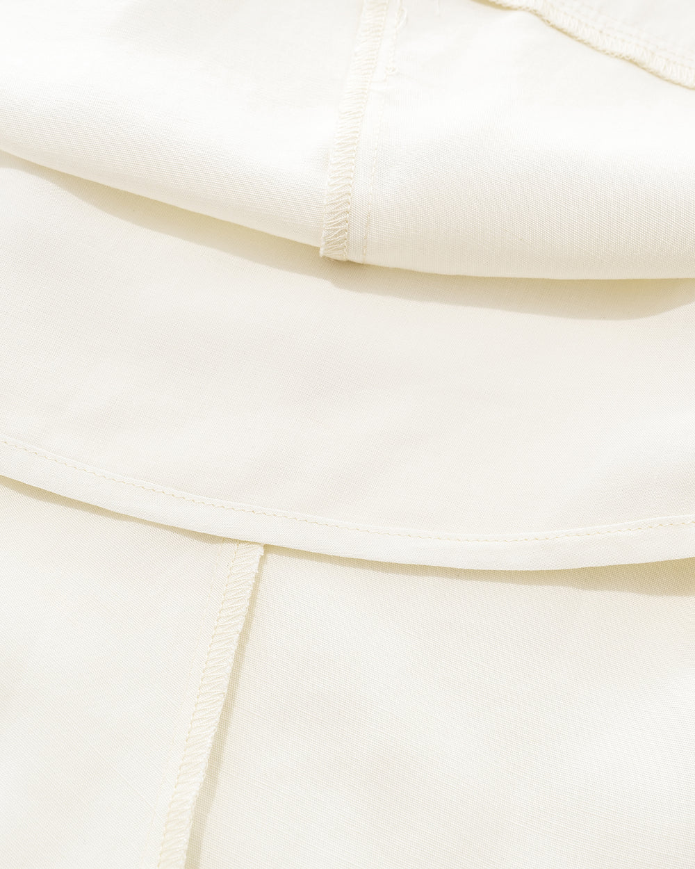 Lyocell and Linen Pleated Skirt