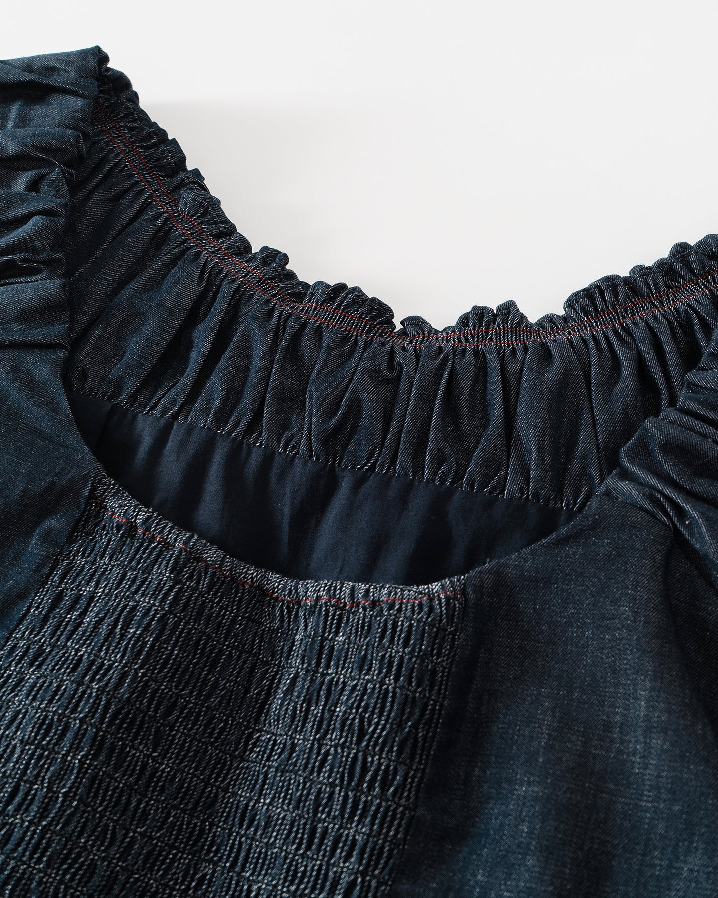 Cotton-Blend Vintage Raw Denim Skirt