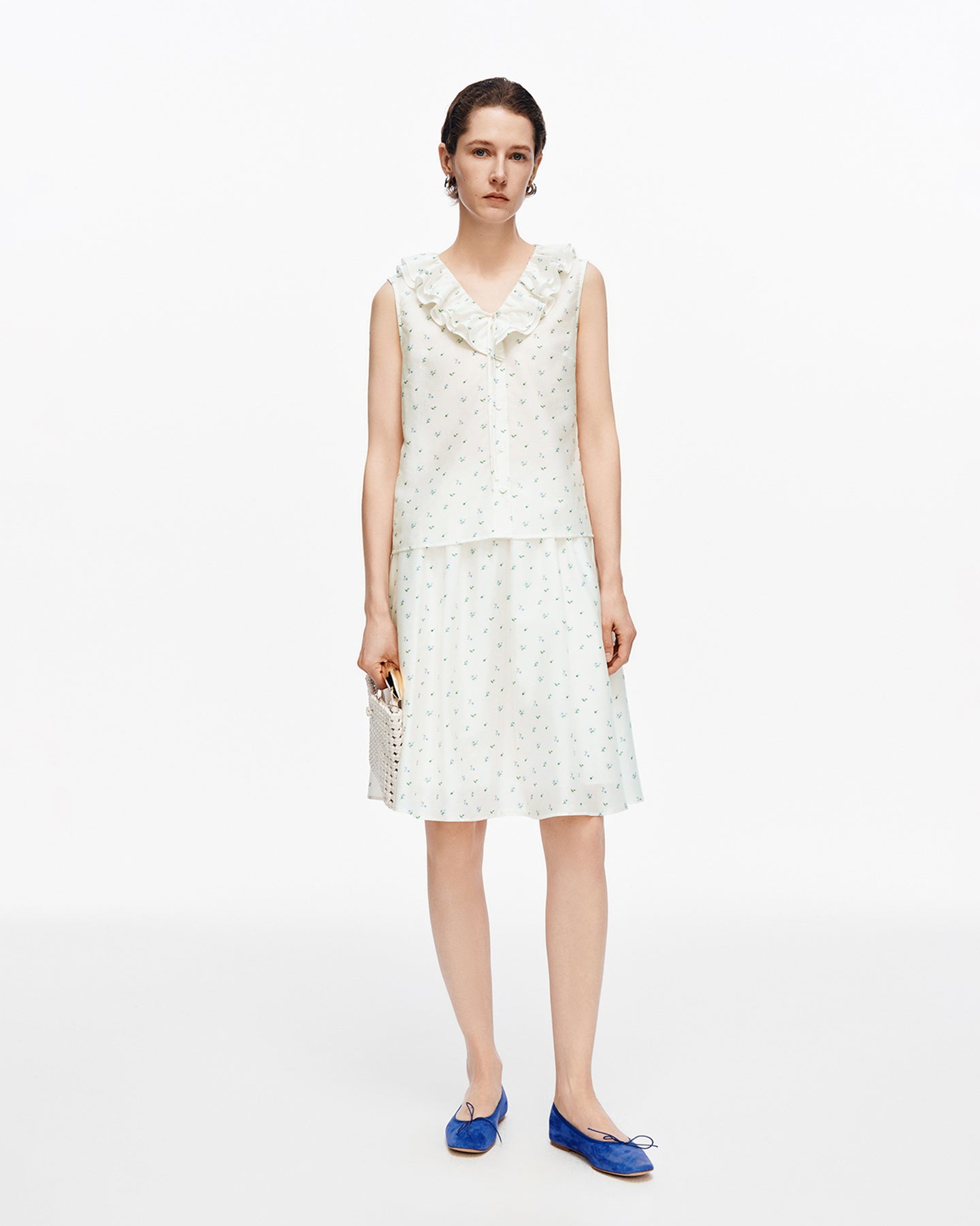 Lyocell & Mulberry Silk French-Style V-Neck Camisole