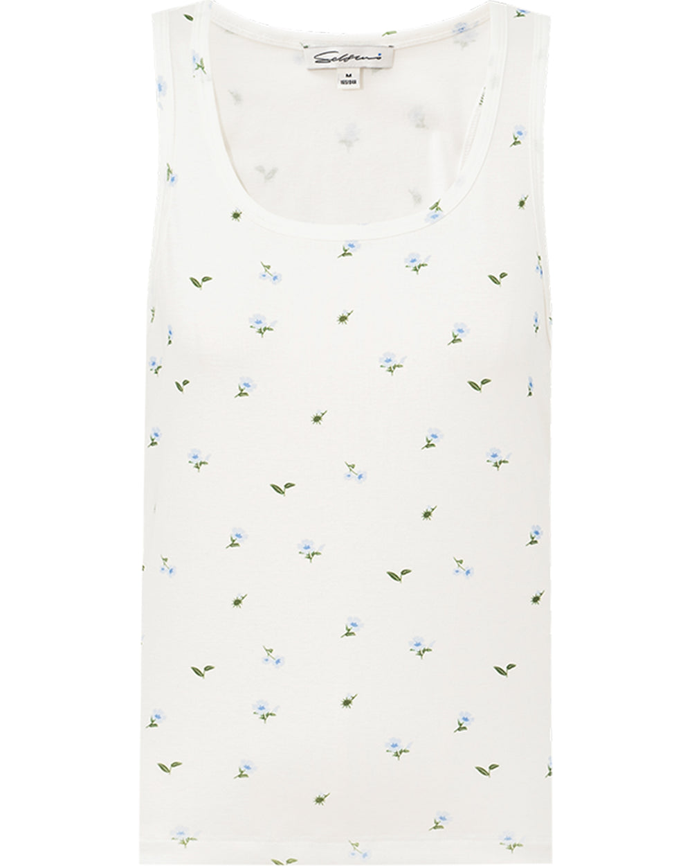 Lyocell-Cotton Blend U-Neck Racerback Tank Top