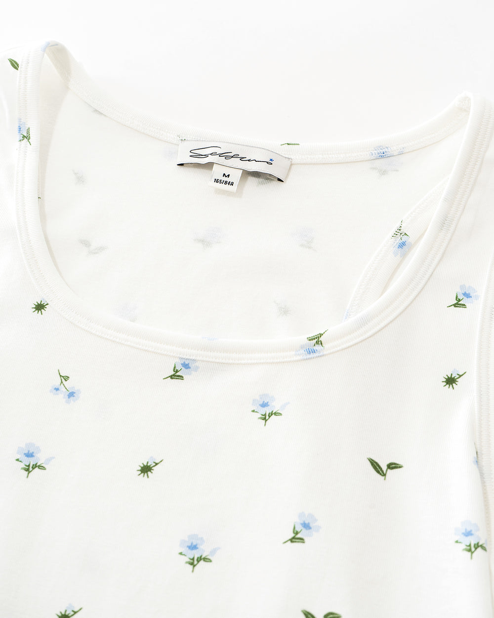 Lyocell-Cotton Blend U-Neck Racerback Tank Top