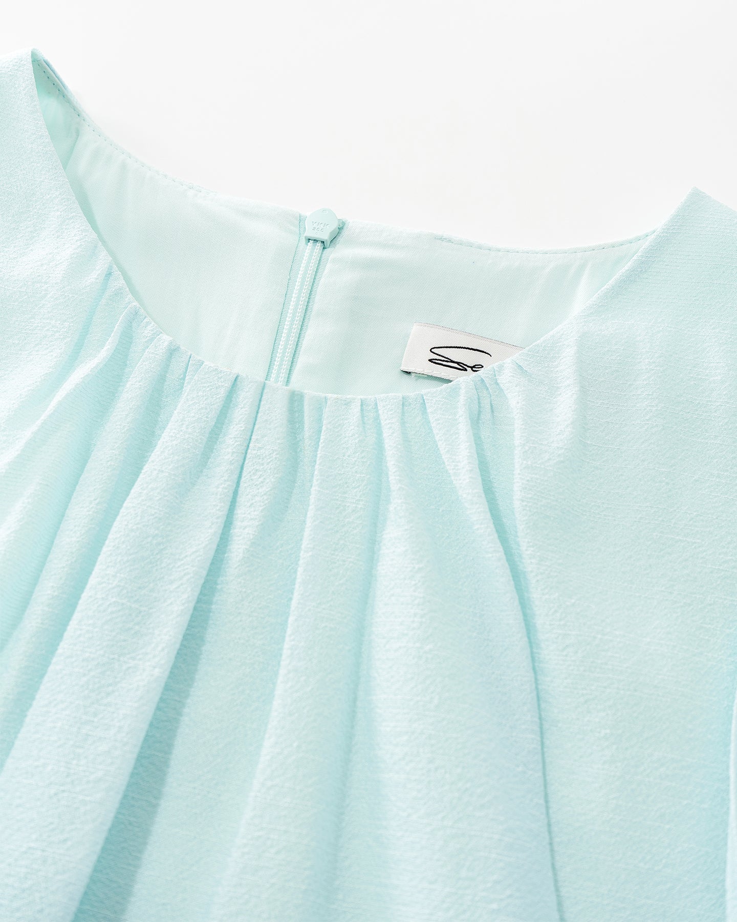 Acetate-blend cocoon-style top and skirt