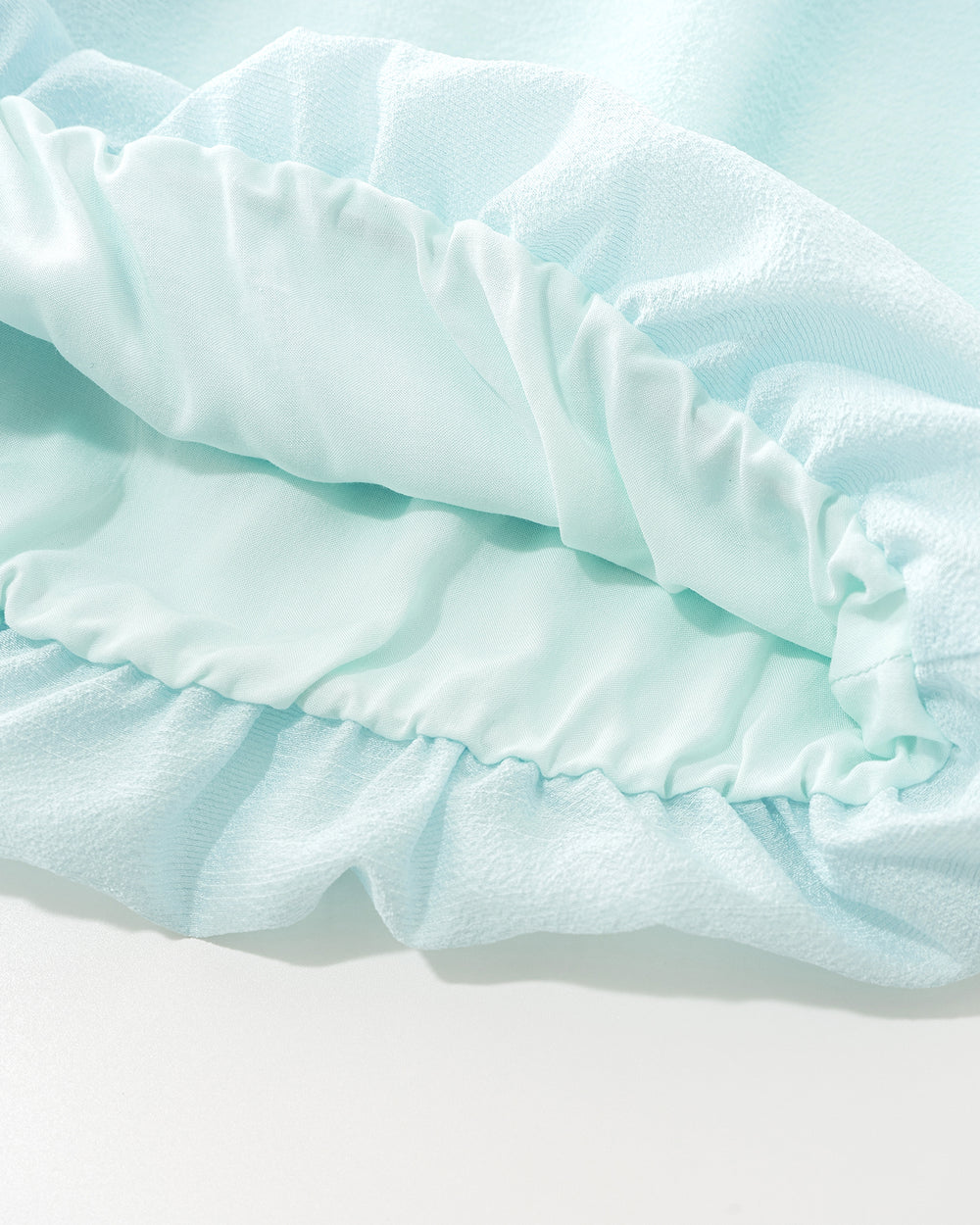 Acetate-blend cocoon-style top and skirt