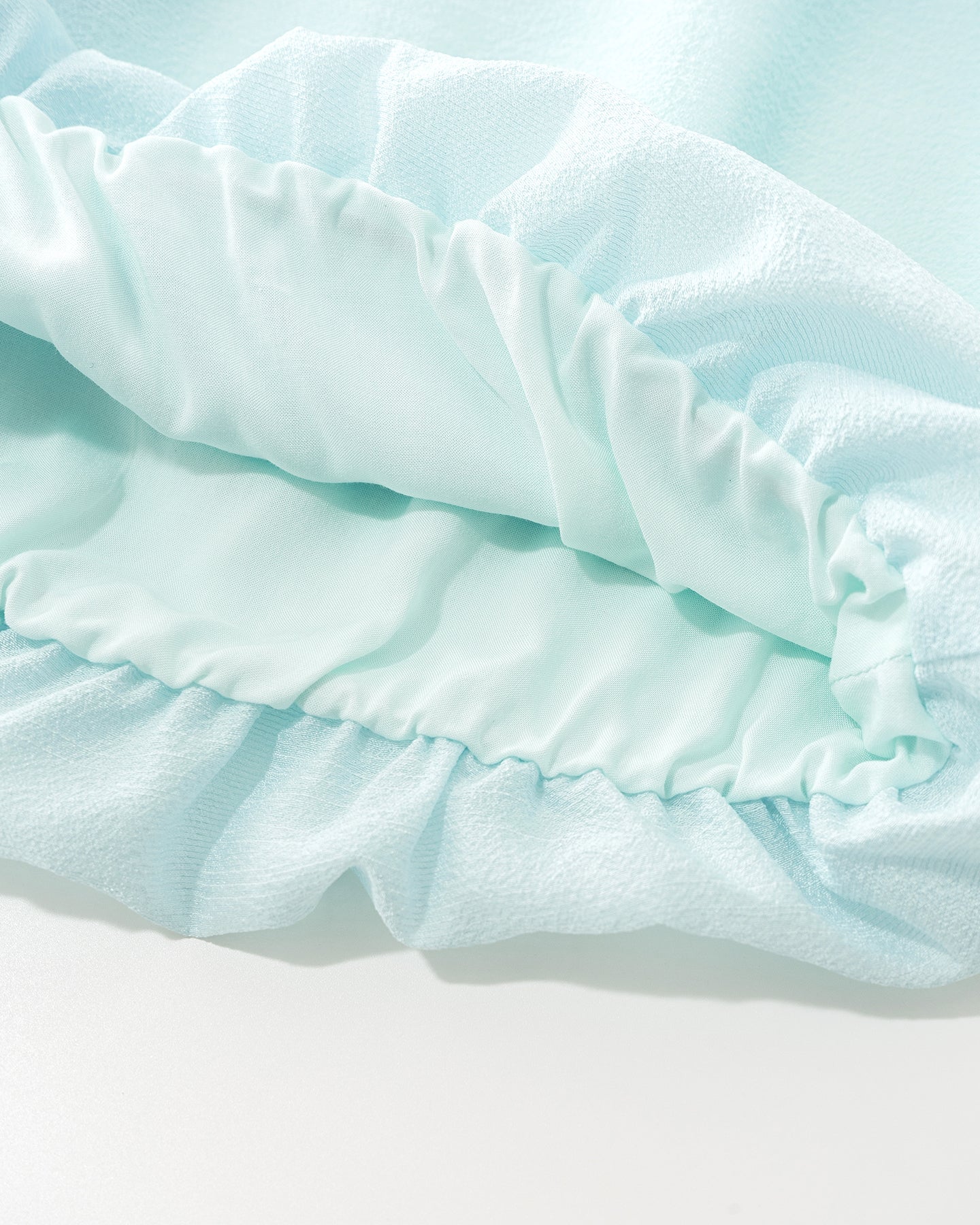Acetate-blend cocoon-style top and skirt