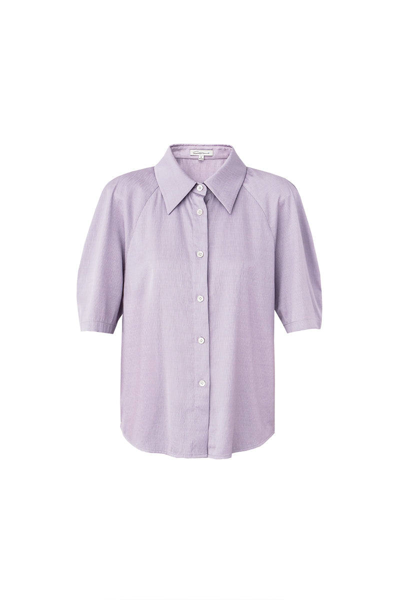 SELFWHO acetate Tencel blended raglan sleeve shirt + pants set