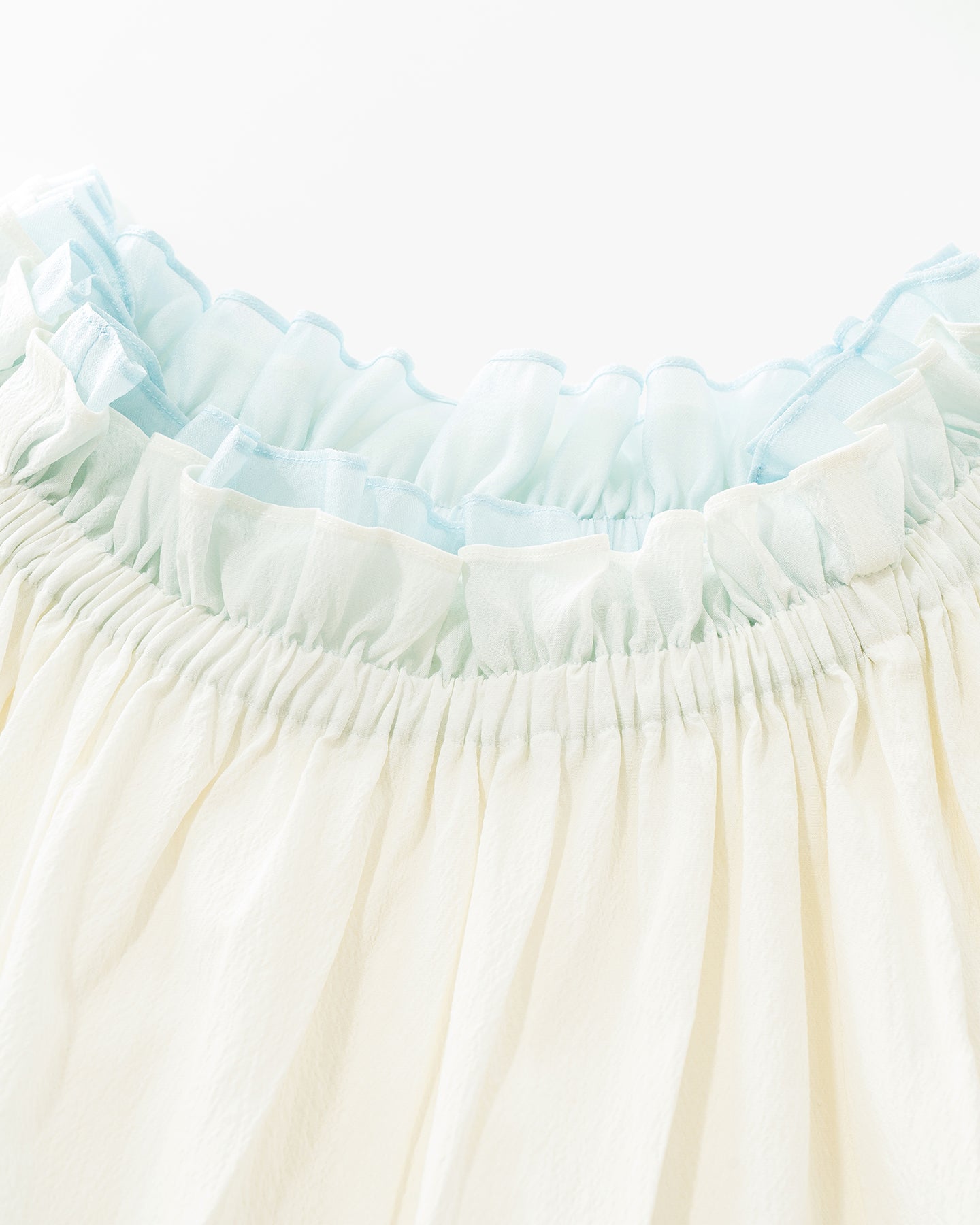 Lyocell-blend French-style puff-sleeve set