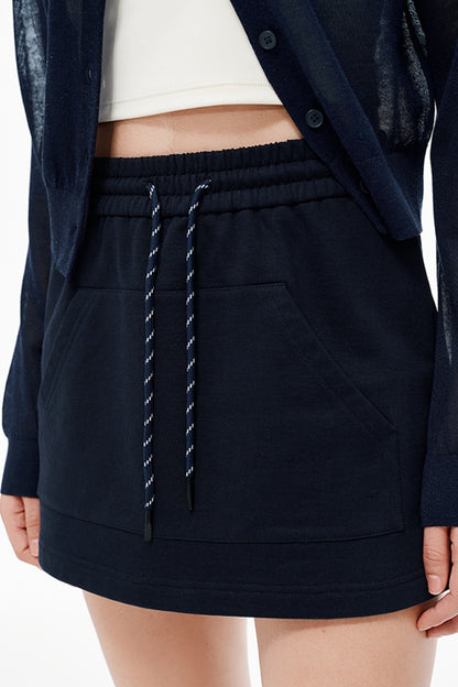 SELFWHO Combed Cotton Royal Blue Shorts