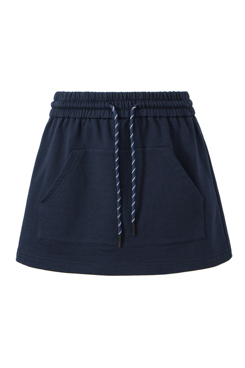 SELFWHO Combed Cotton Royal Blue Shorts