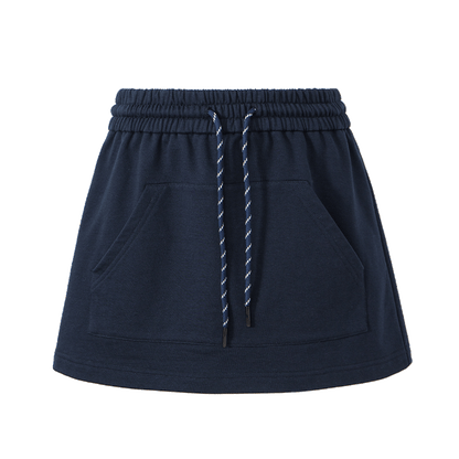 SELFWHO Combed Cotton Royal Blue Shorts