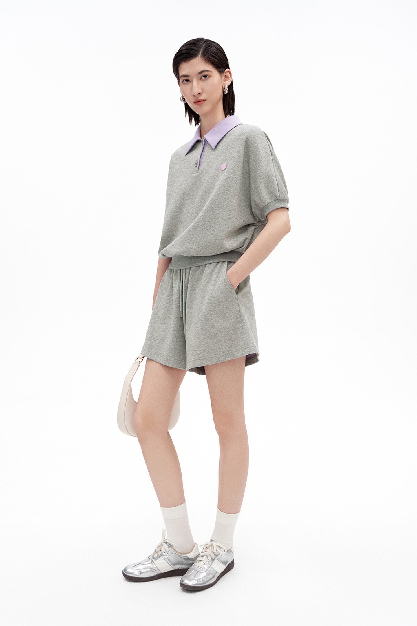 Cotton-Blend Drawstring Shorts