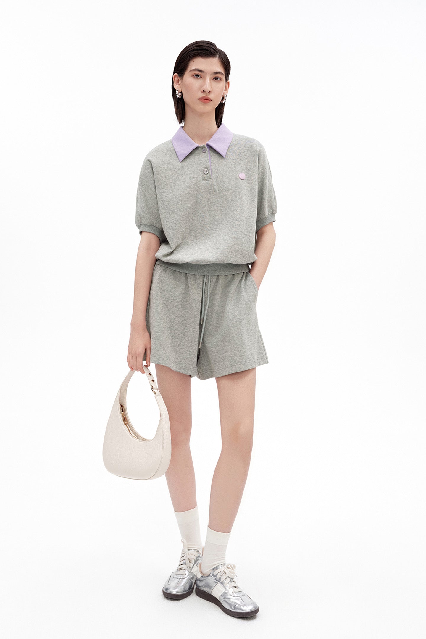Cotton-Blend Drawstring Shorts