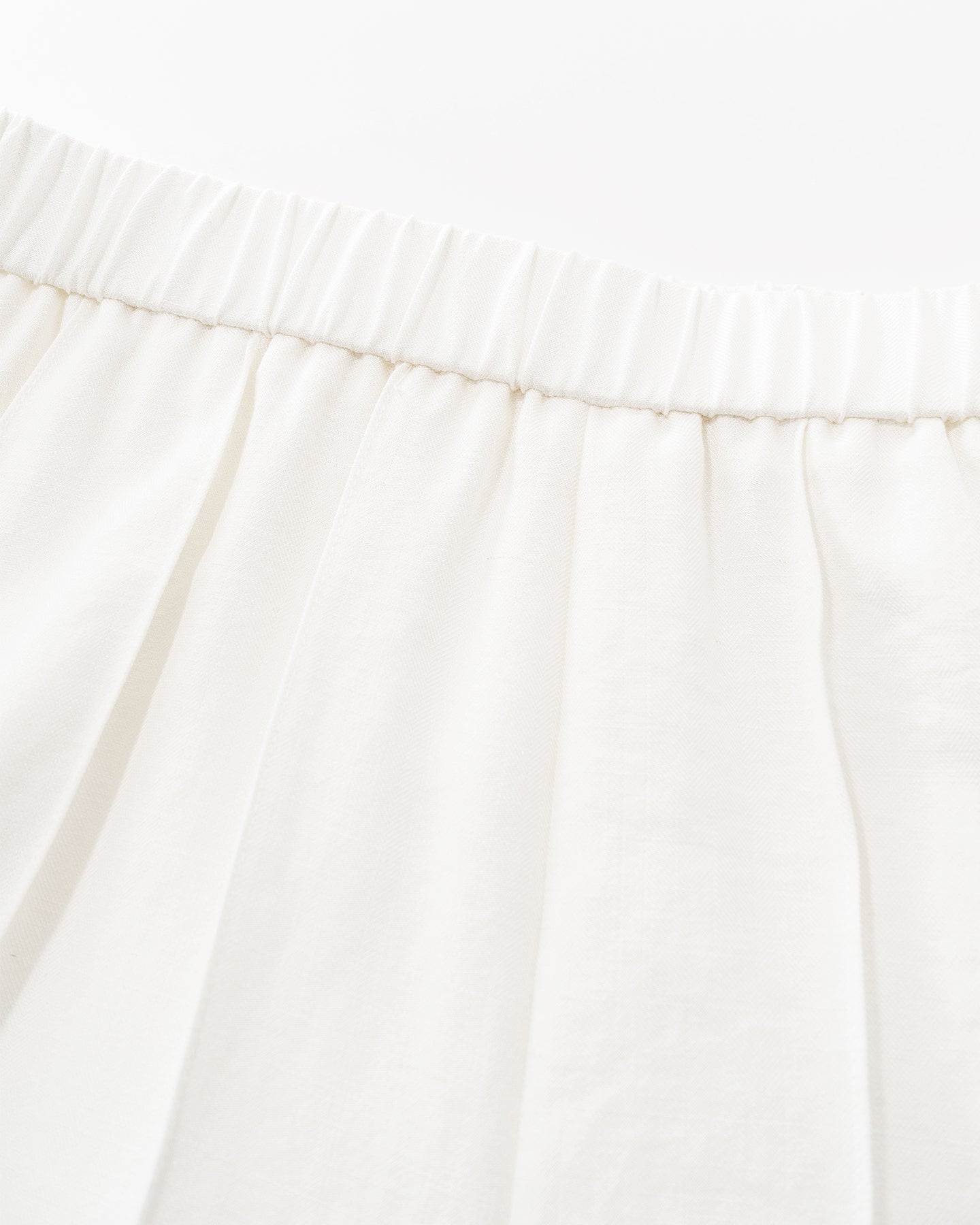 Linen blend pleated wide-leg casual pants