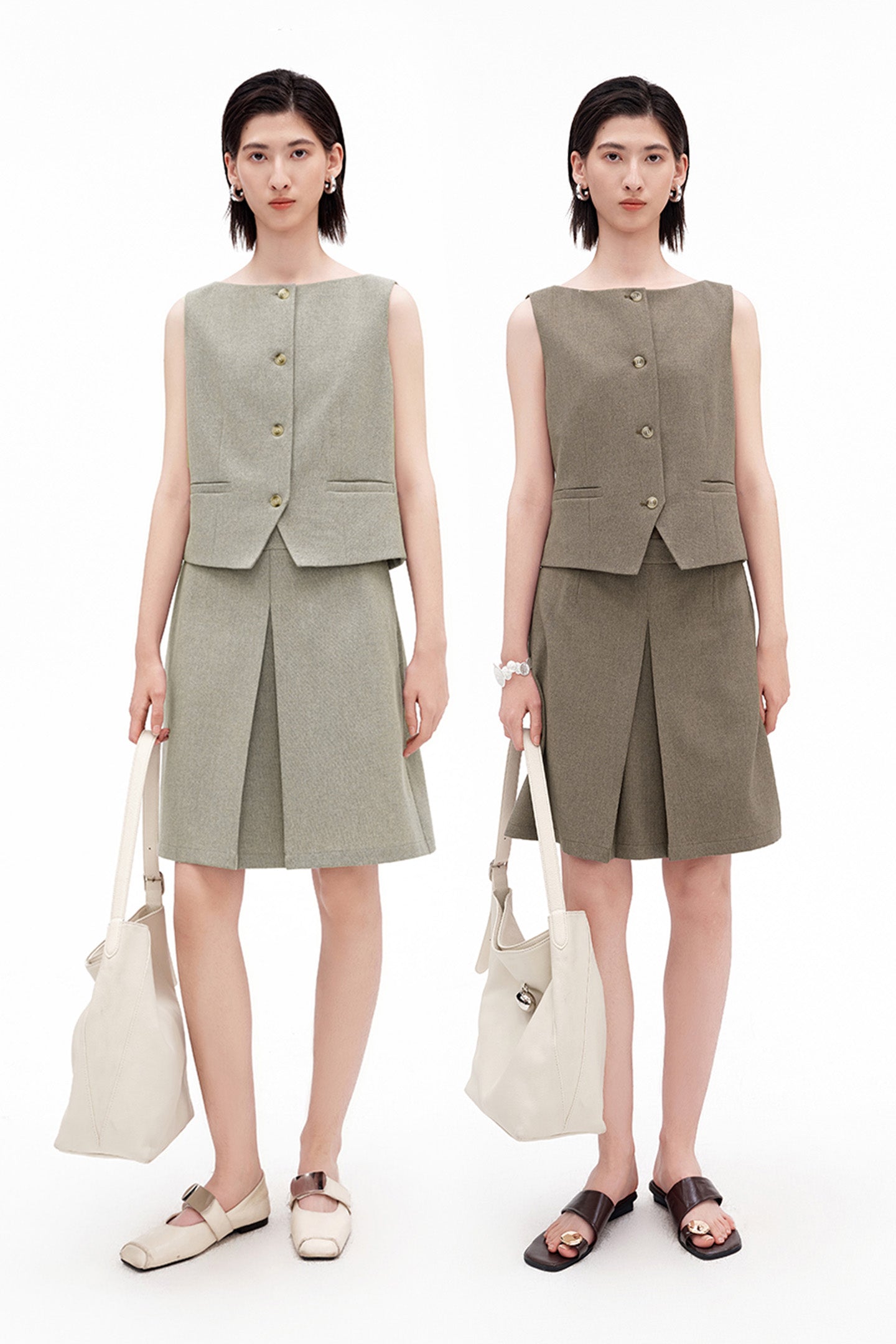 Classic Boat Neck Sleeveless Vest