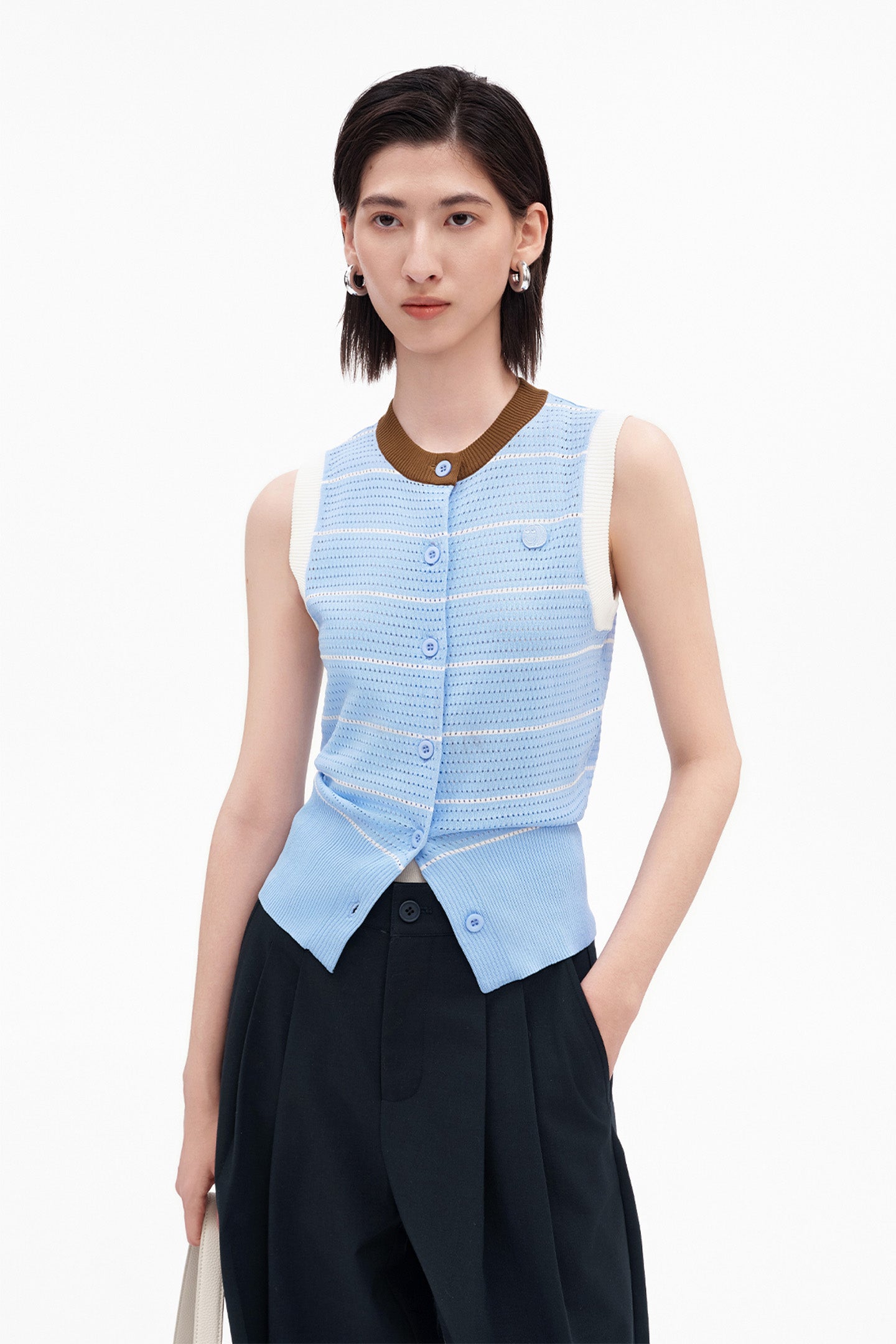 Classic Hollow-Out Short Vest