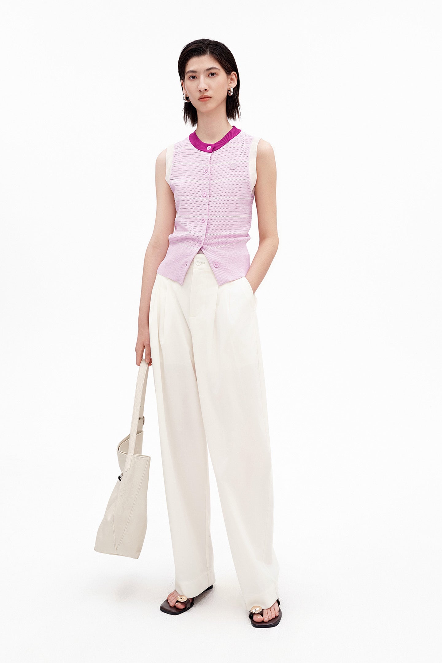 Classic Hollow-Out Short Vest