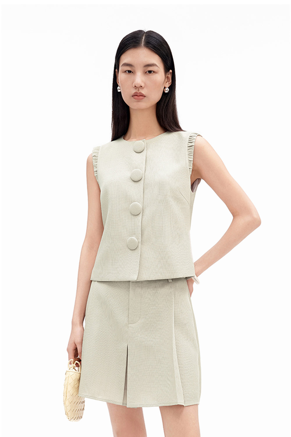 Vintage-Style Cropped Vest