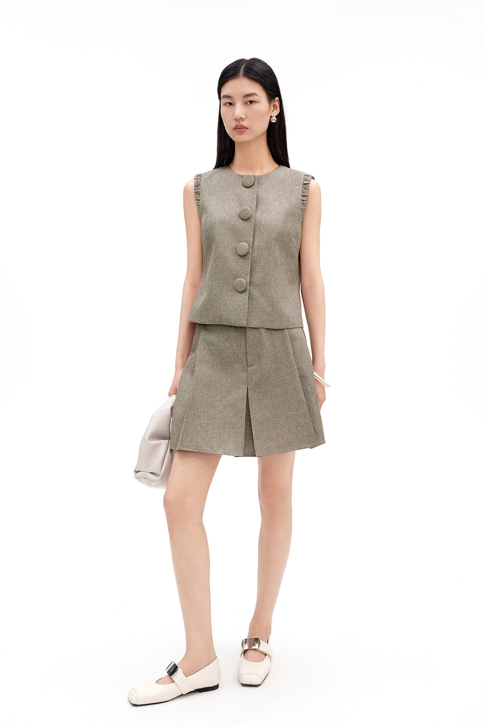 Vintage-Style Cropped Vest