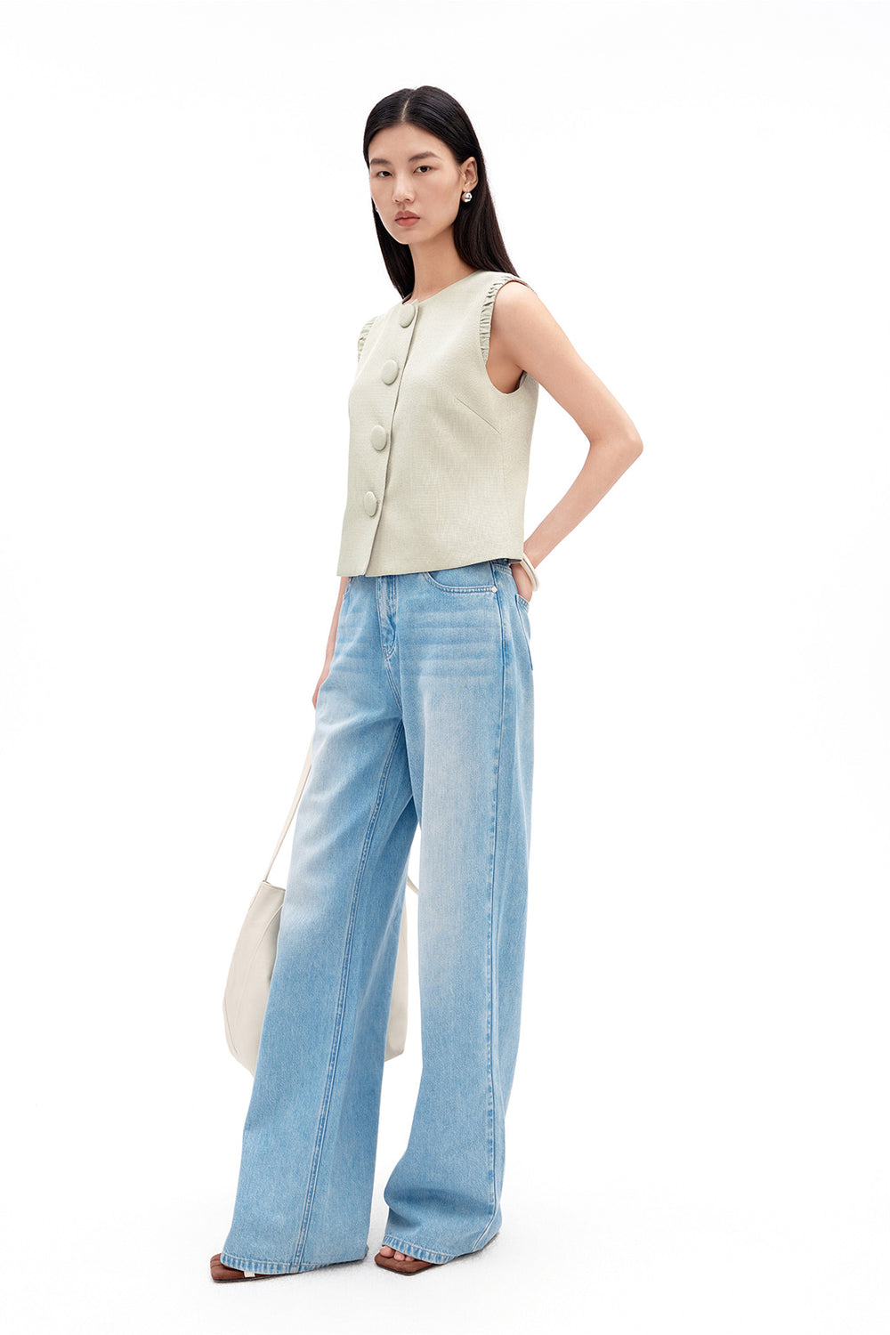 Vintage-Style Cropped Vest