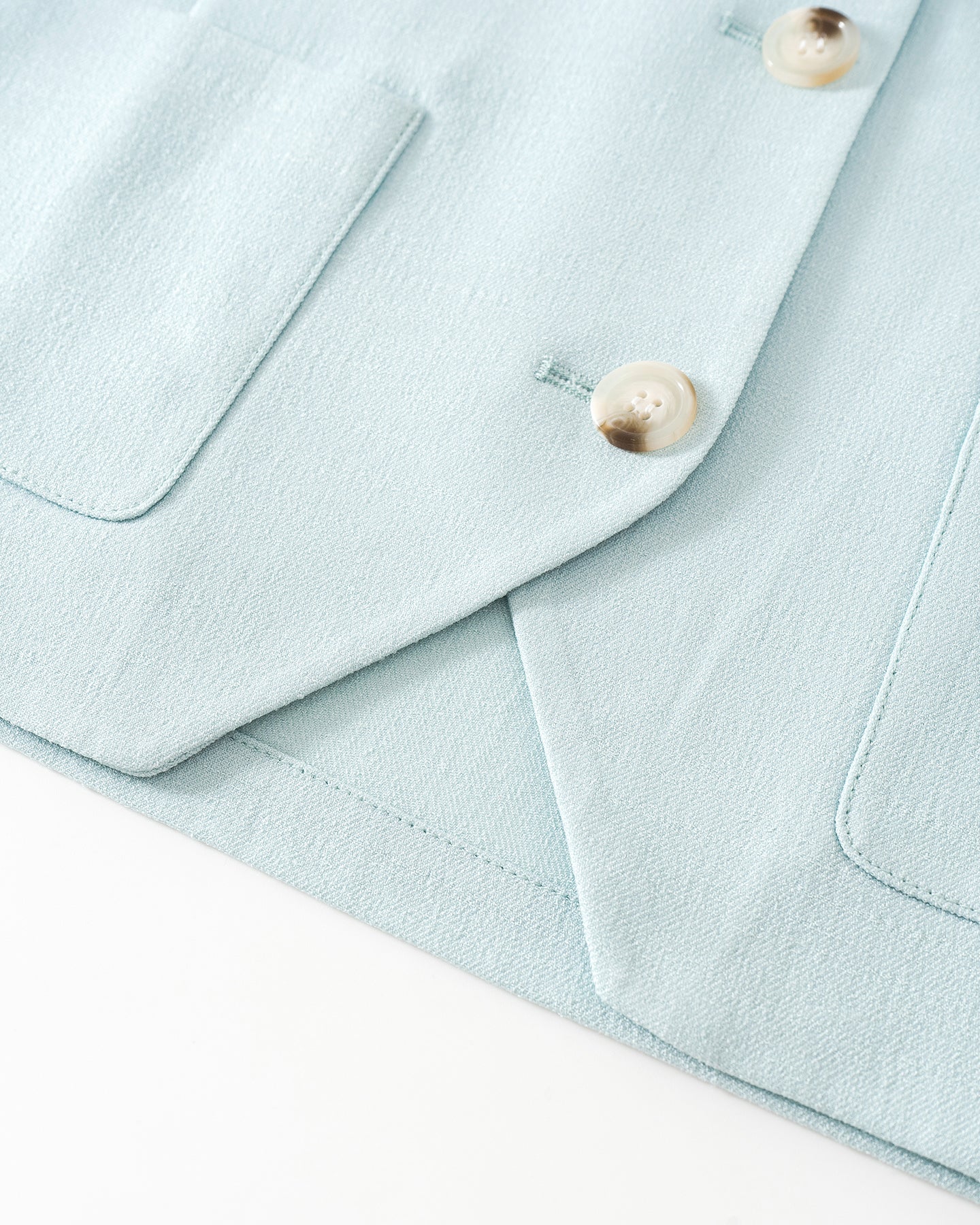 Classic Cropped V-Neck Vest (Acetate Blend)