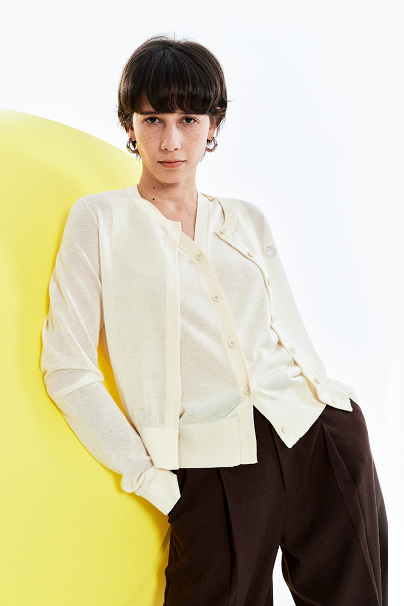 SELFWHO Knitted Cardigan Sweater Coat
