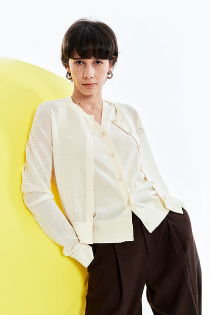 SELFWHO Knitted Cardigan Sweater Coat