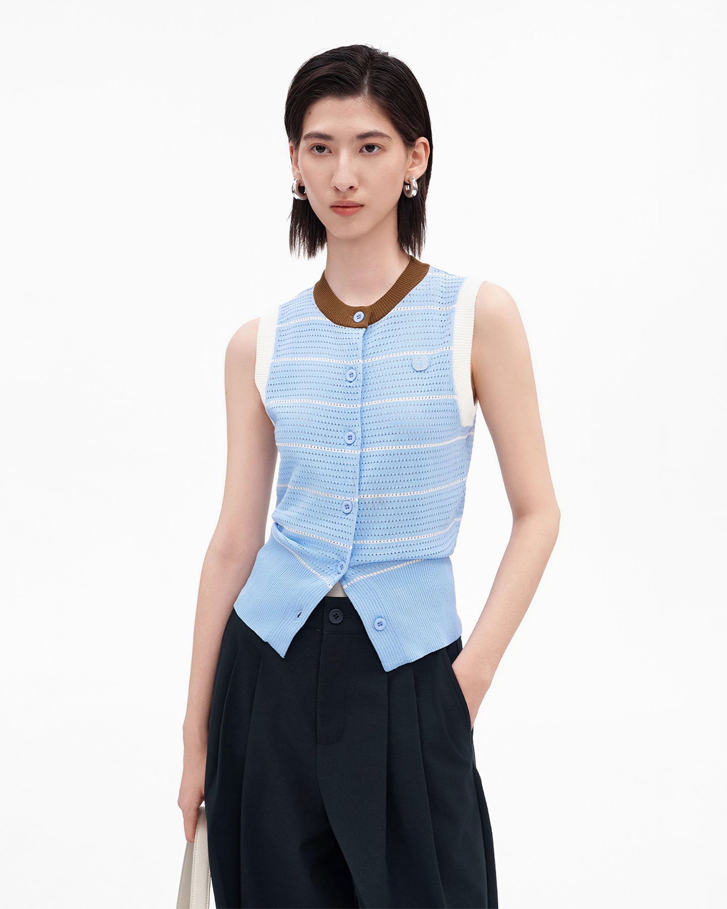 Classic Hollow-Out Short Vest