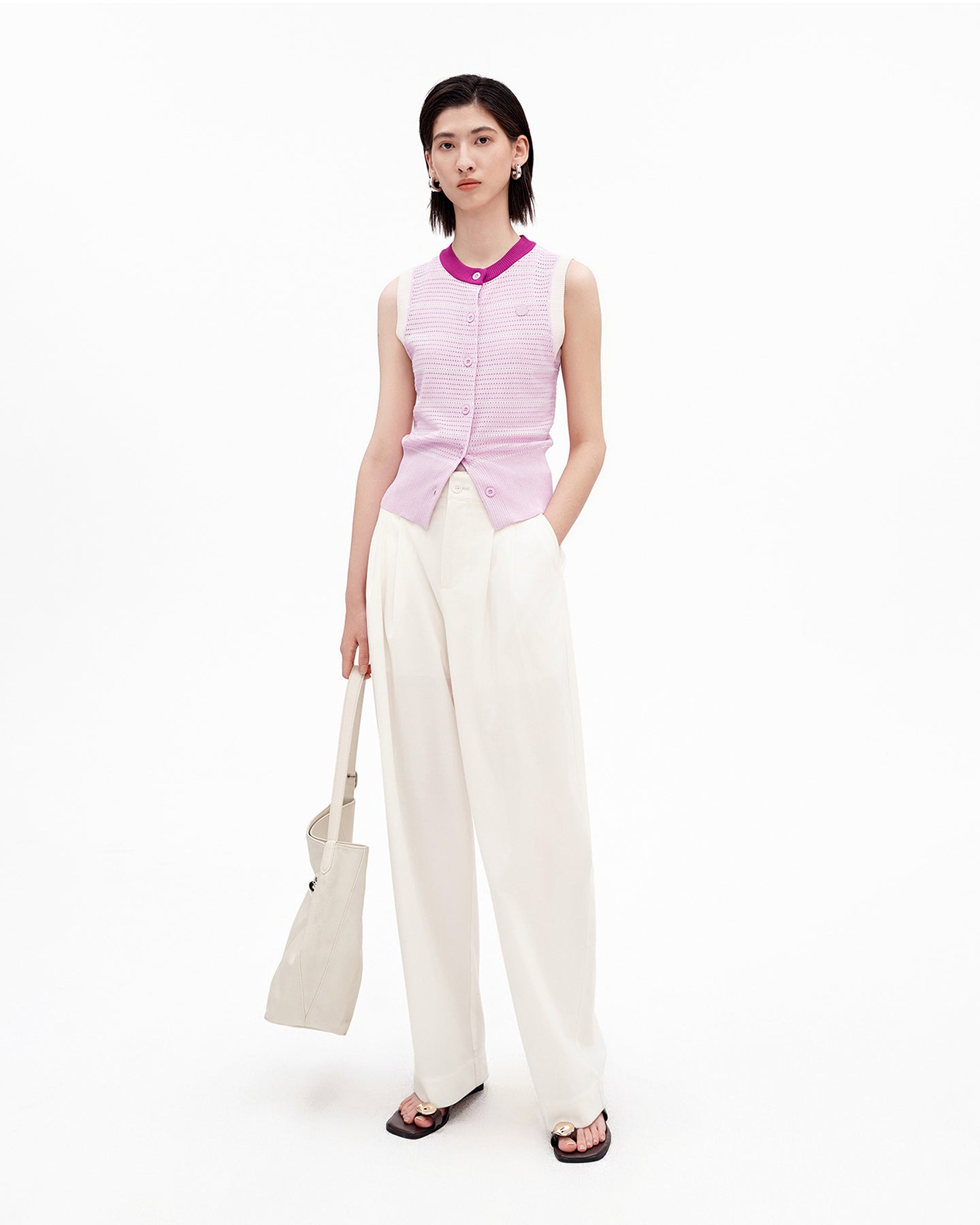 Classic Hollow-Out Short Vest