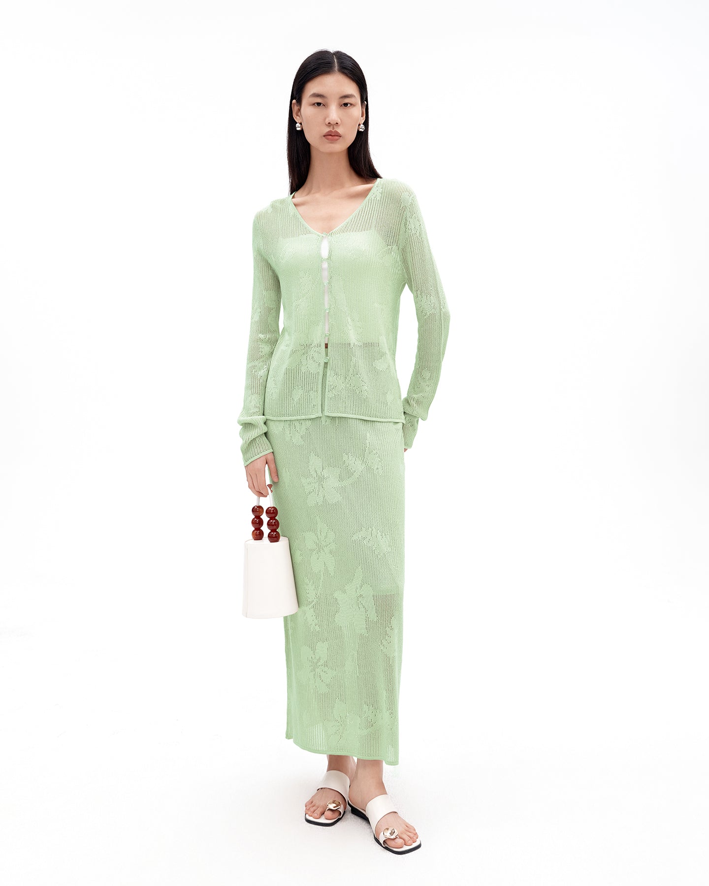 Tencel Open-Knit Sweater