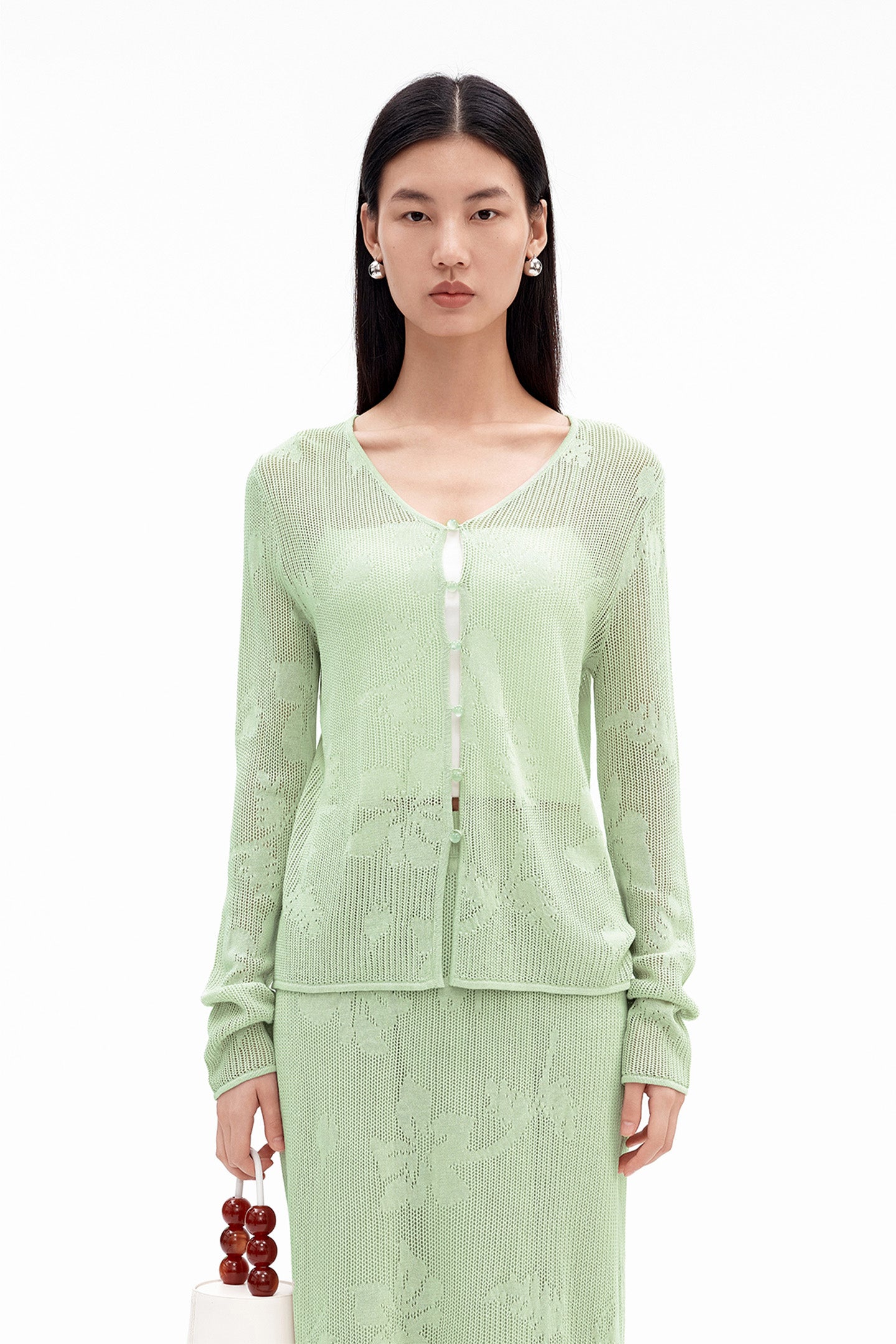Tencel Open-Knit Sweater