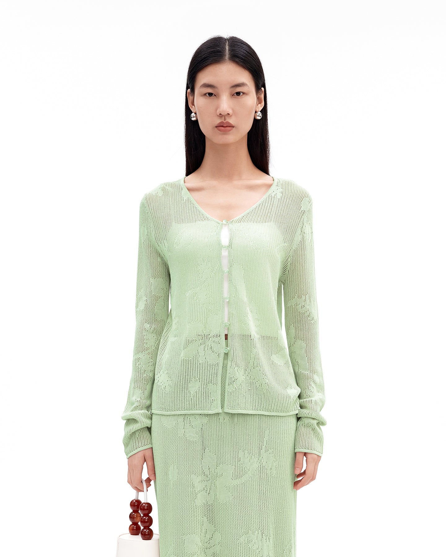 Tencel Open-Knit Sweater