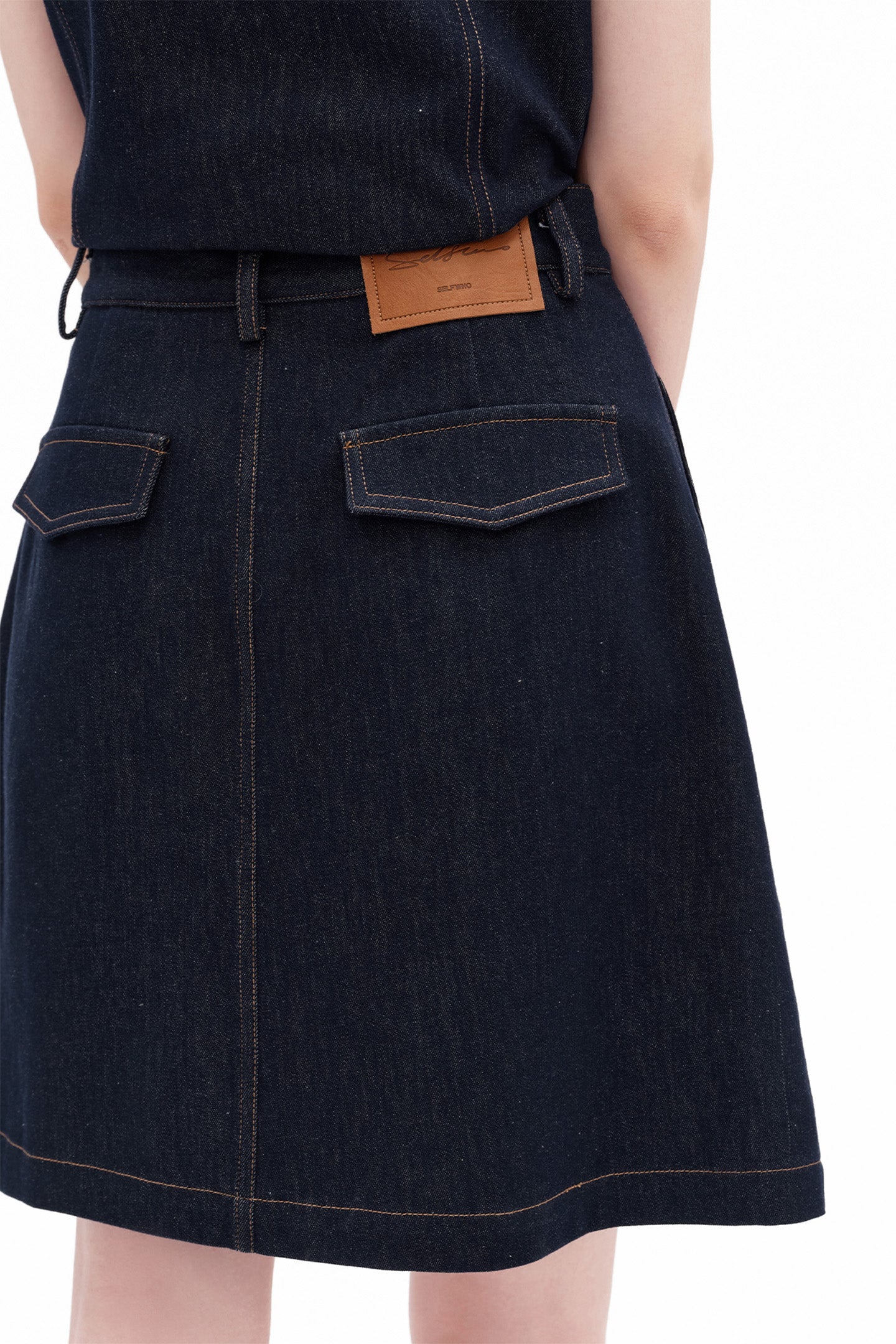 Retro Workwear Denim Vest