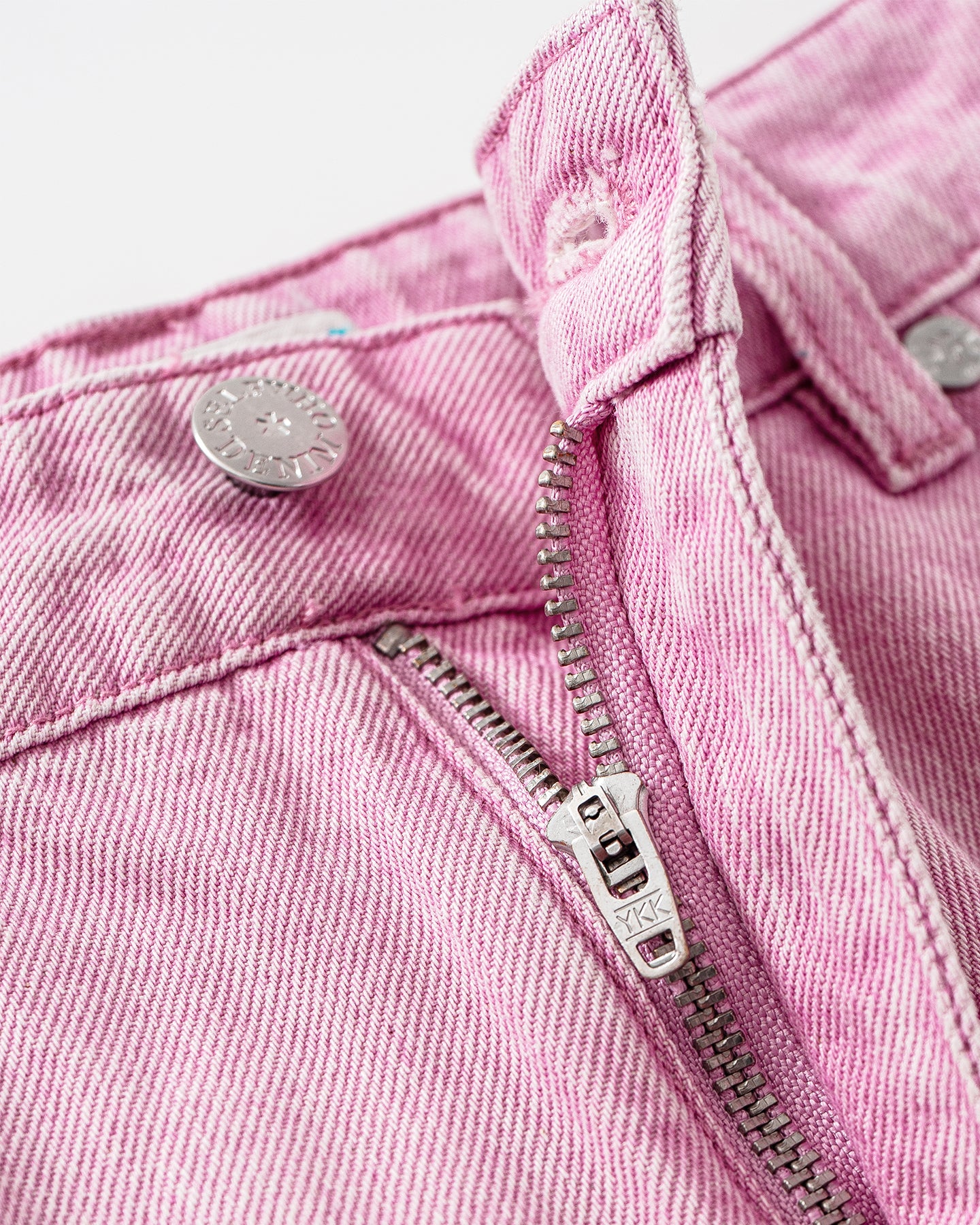 Cotton Washed Pink Jeans