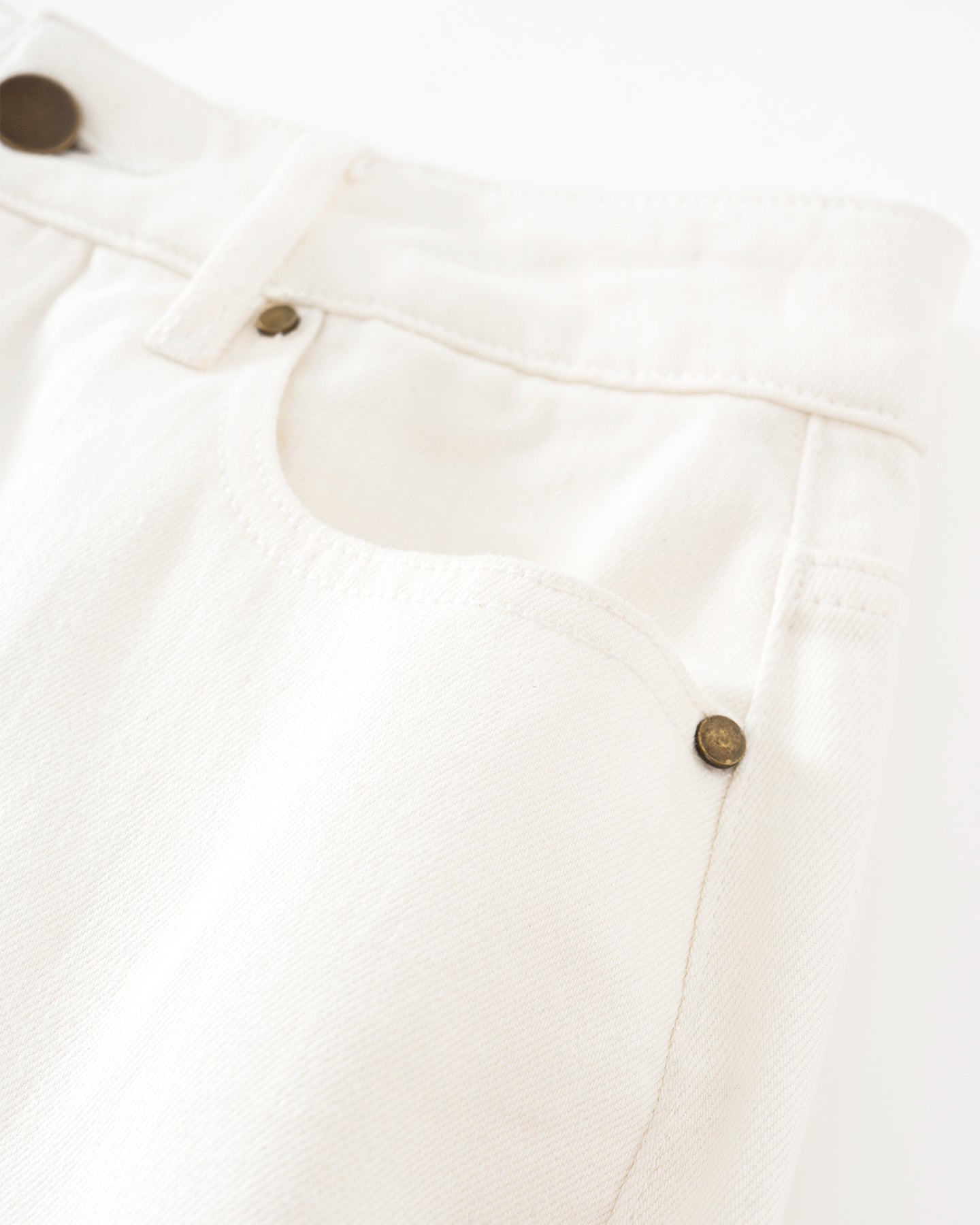 Cotton-Acetate Blend Straight-Leg Jeans