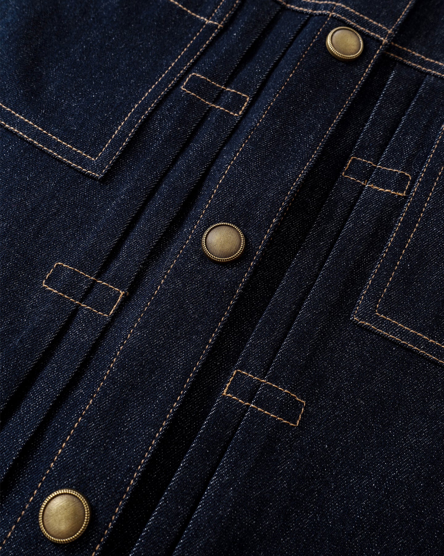 Retro Workwear Denim Vest