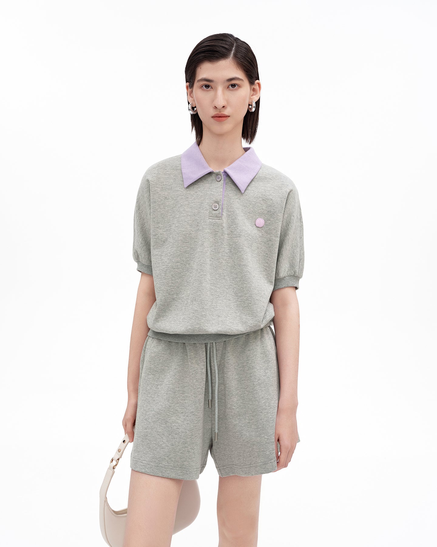 Cotton-Blend Turndown Collar Polo Shirt