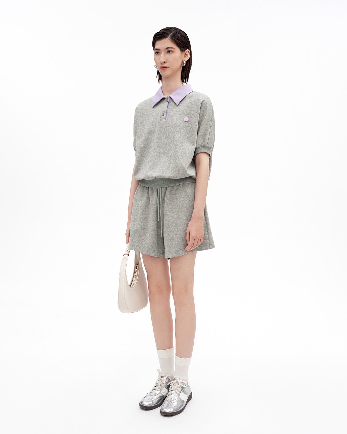 Cotton-Blend Turndown Collar Polo Shirt