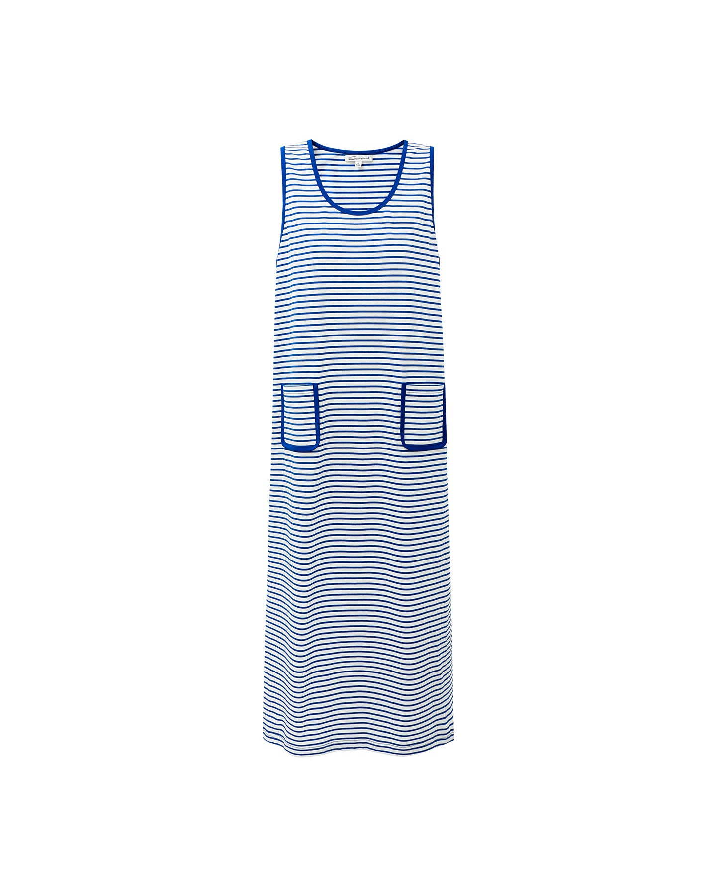 Pure Cotton Striped U-Neck Dress