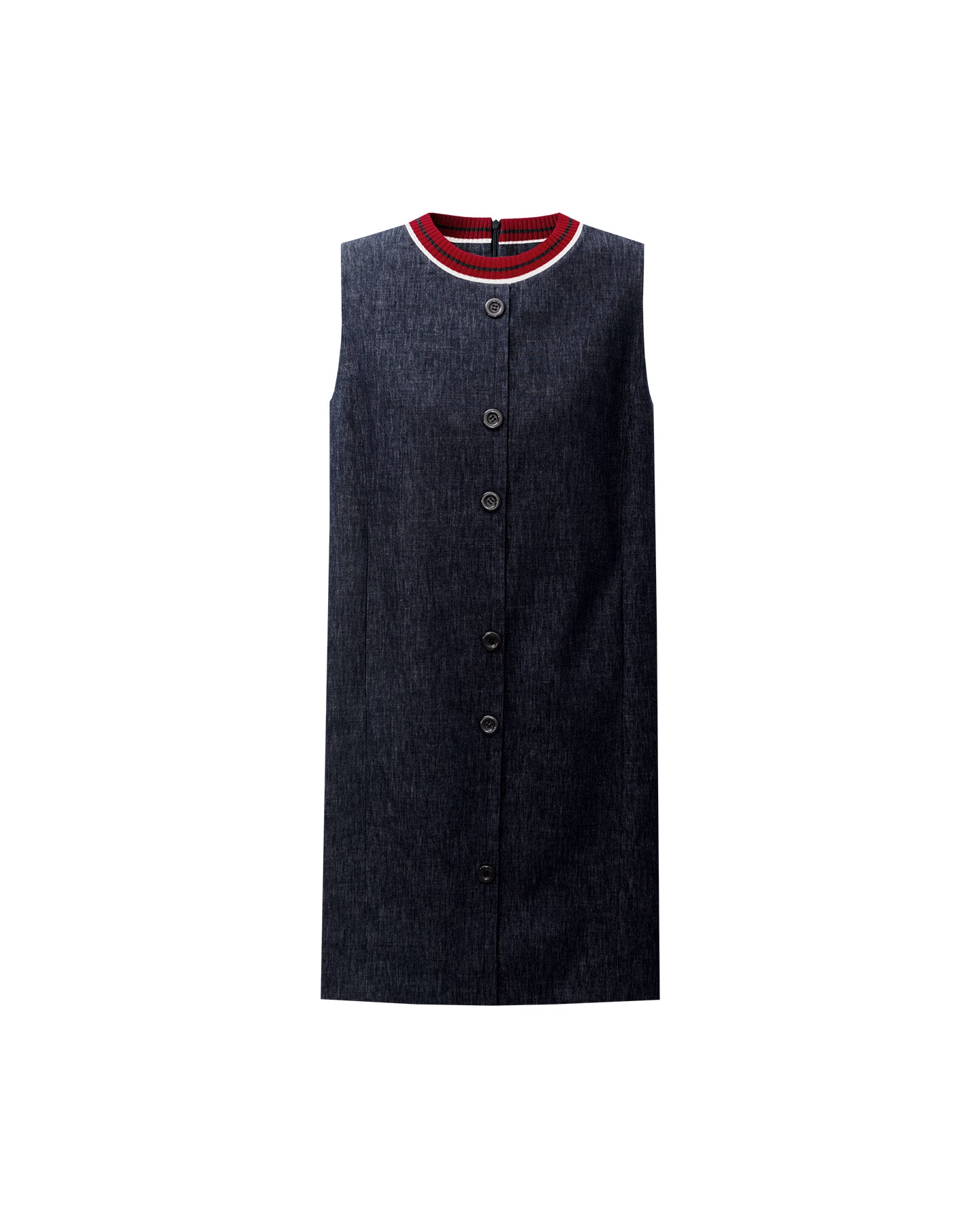 Patchwork Knit Collar Dress