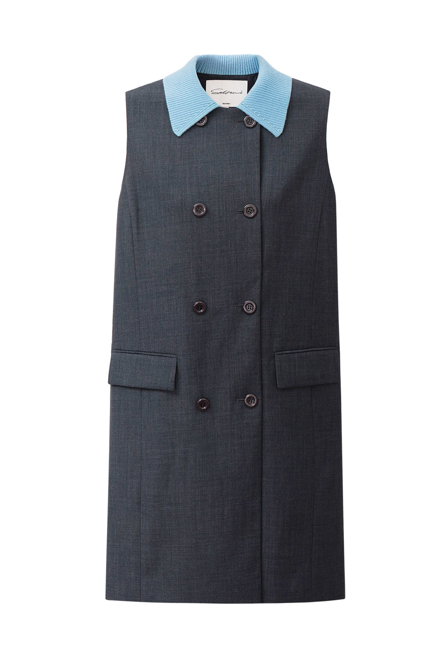 Lambswool Turtleneck Sleeveless Dress