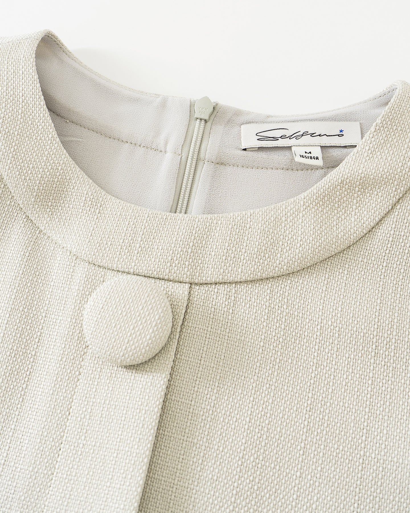 Linen-Look Sleeveless Dress