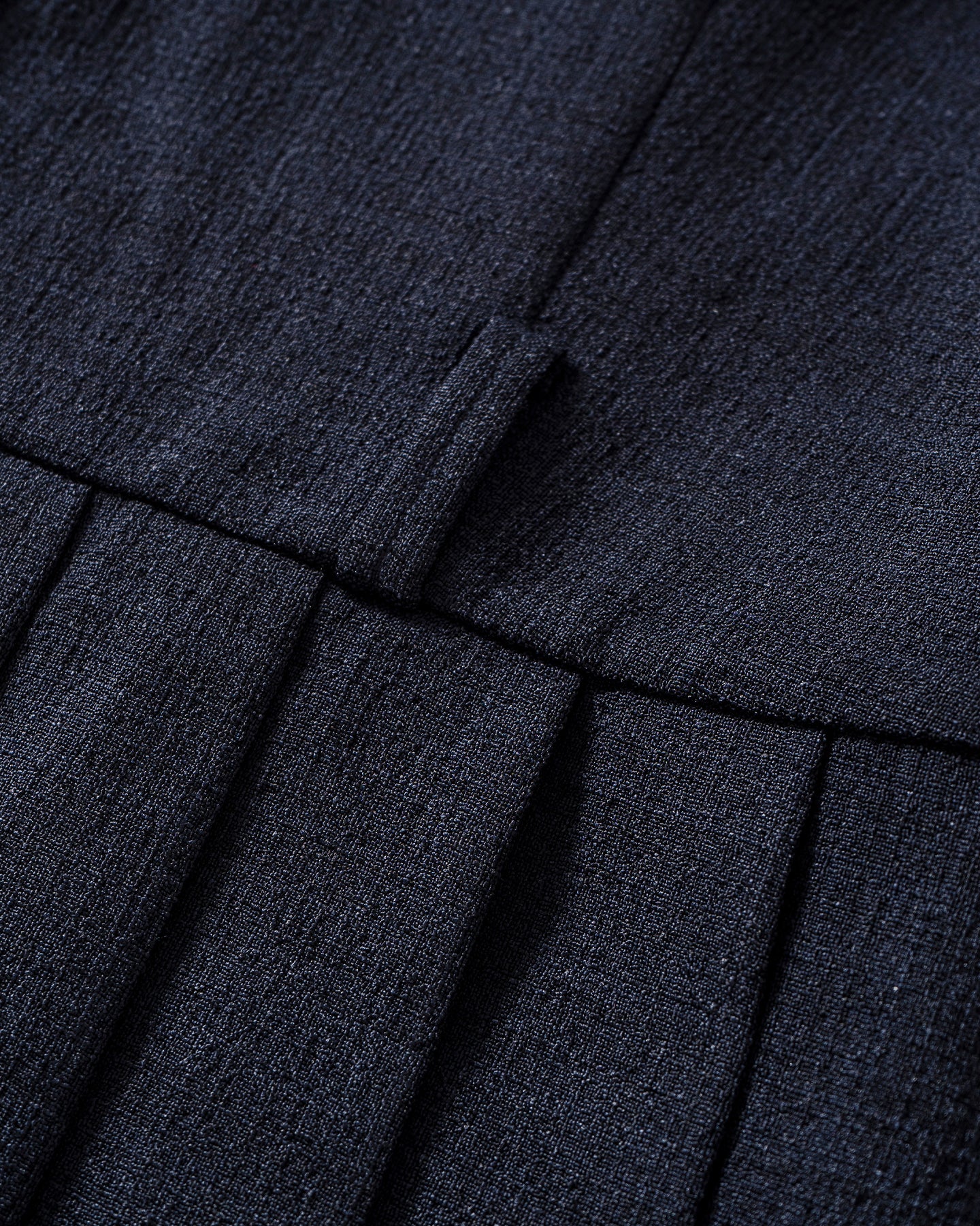 Linen-Look Pleated Dress
