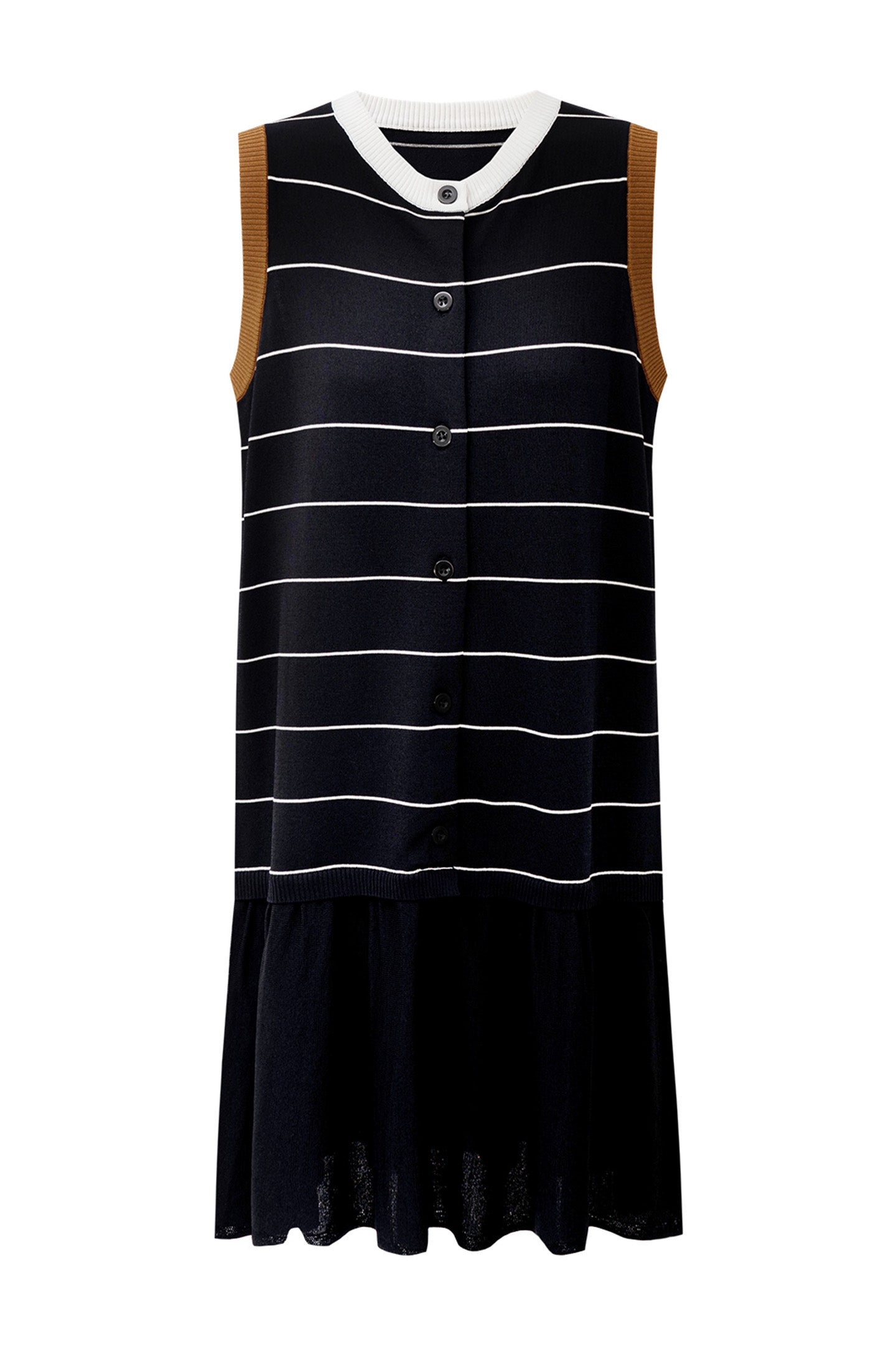 Classic Striped Sleeveless Dress
