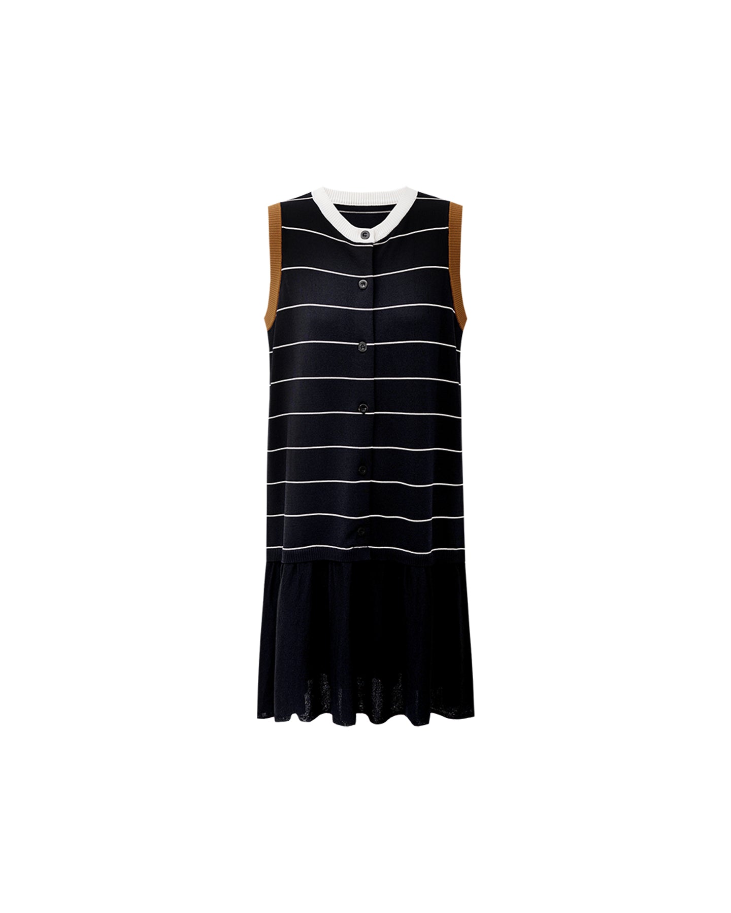 Classic Striped Sleeveless Dress