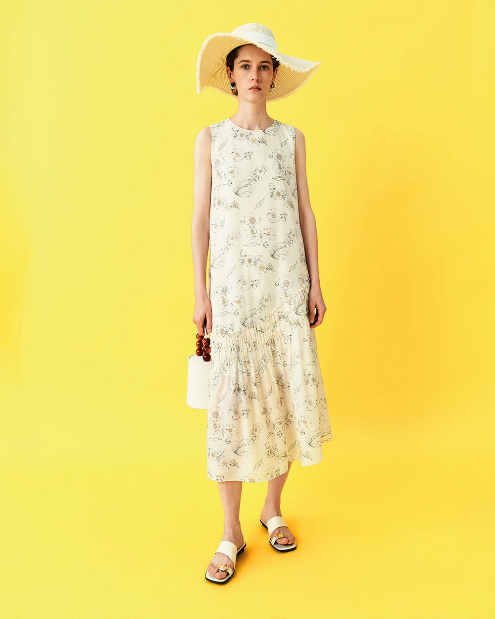 Printed Acetate-Blend Dress