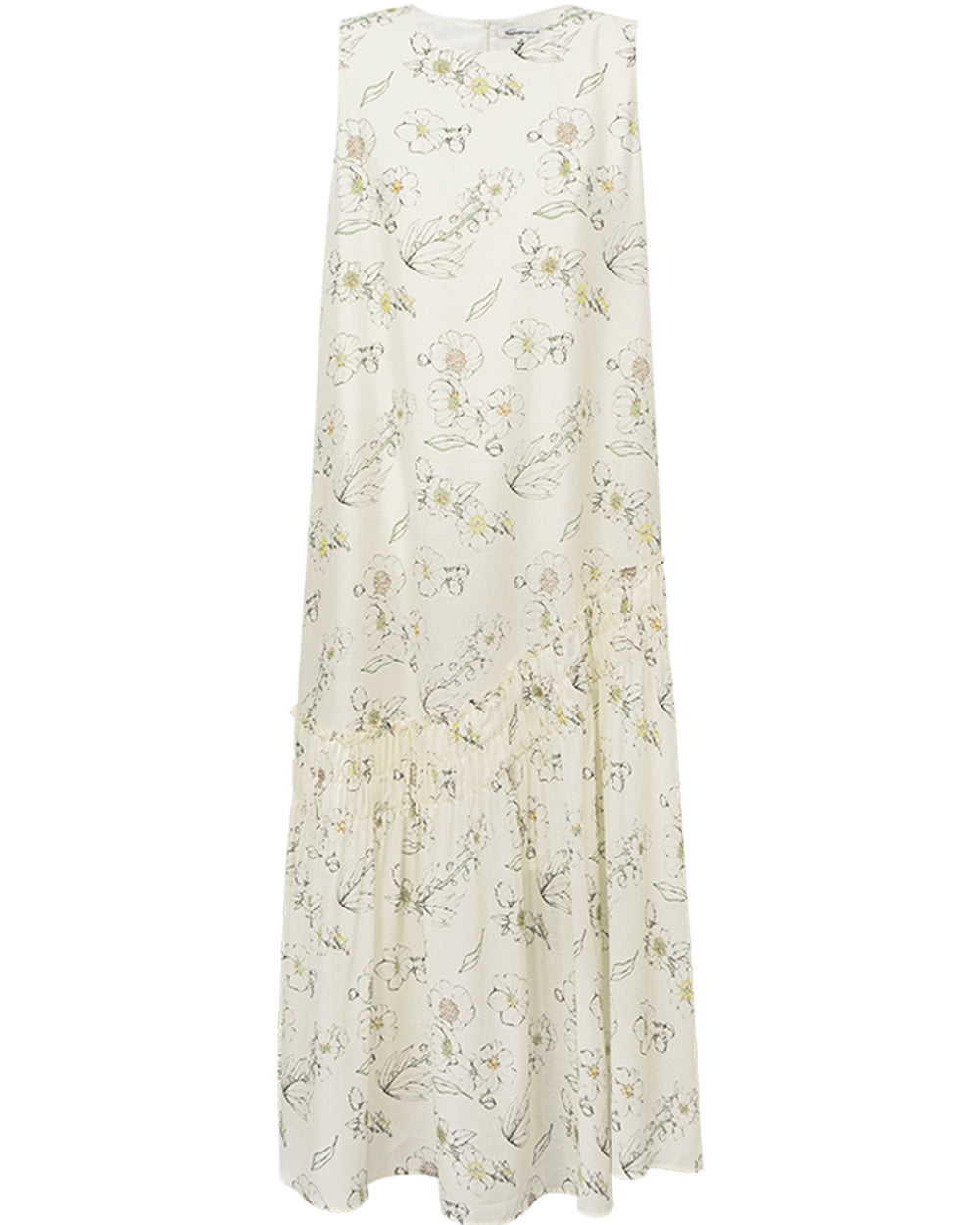 Printed Acetate-Blend Dress