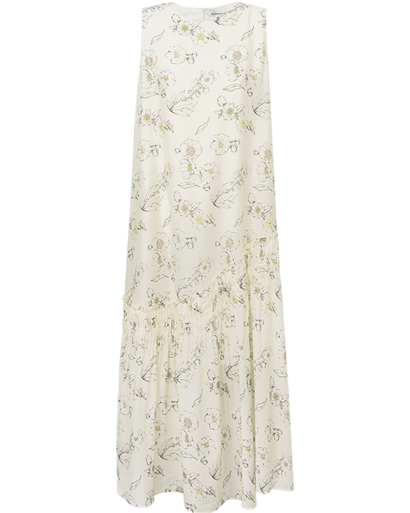 Printed Acetate-Blend Dress