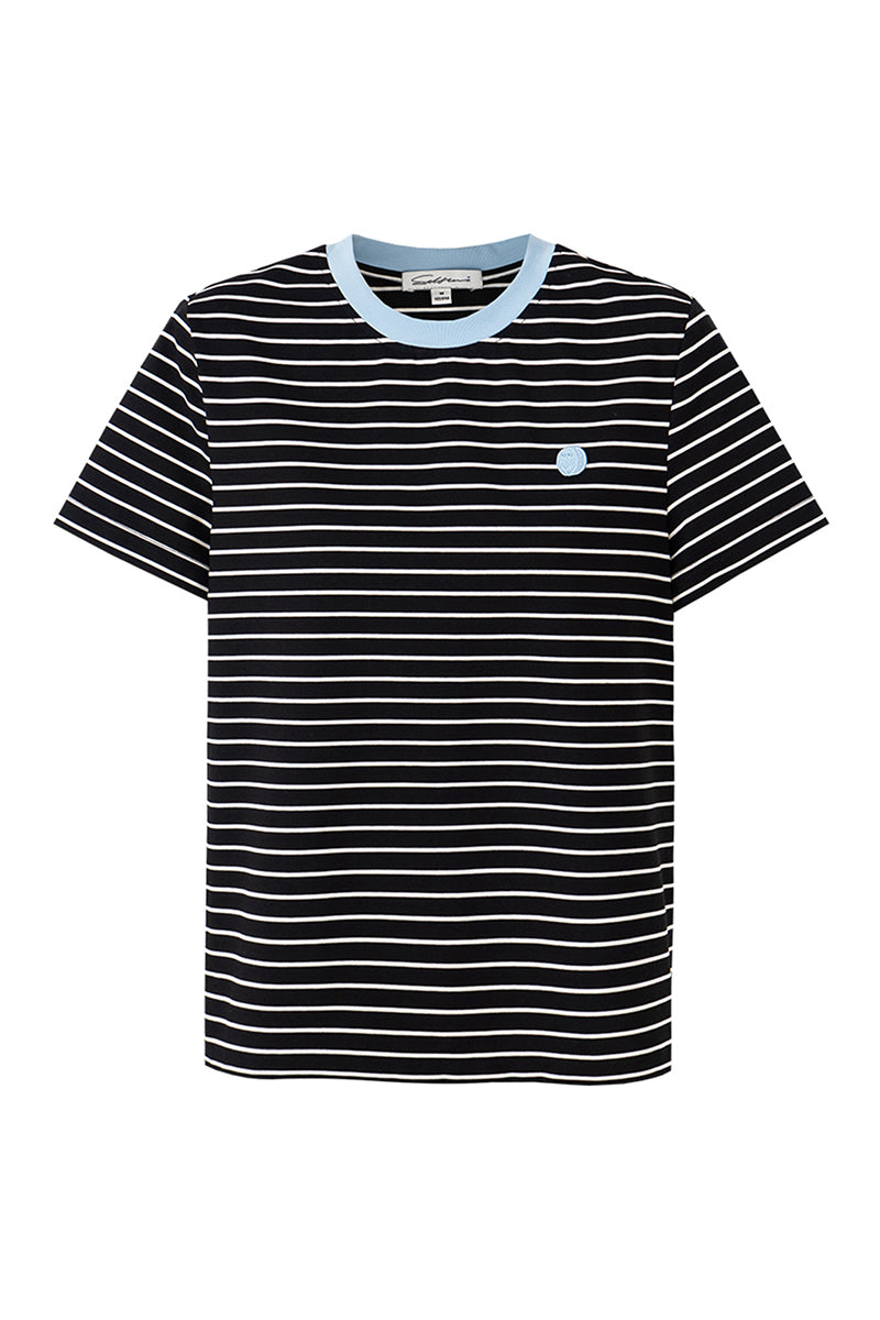 SELFWHO Smiley Wardrobe Striped Short Sleeve
